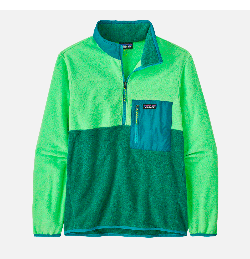 Patagonia Microdini 1/2 Zip Fleece Pullover Gather Green