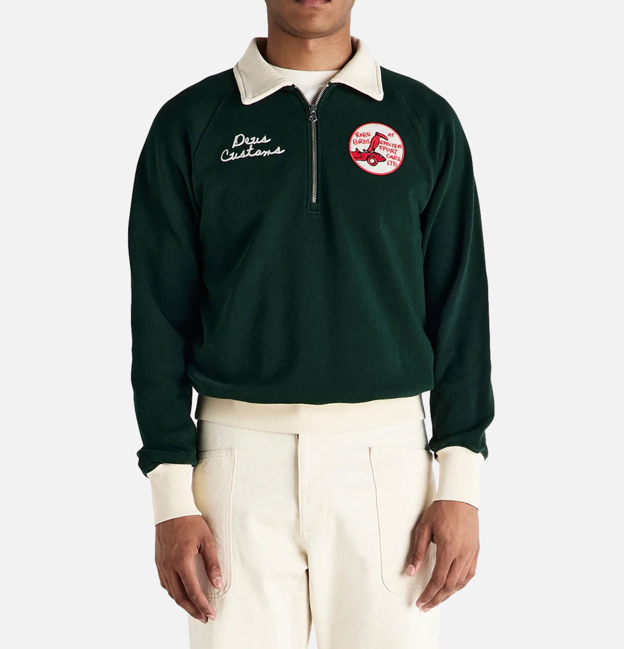Deus x Specter Studios - Zip Neck Fleece Green