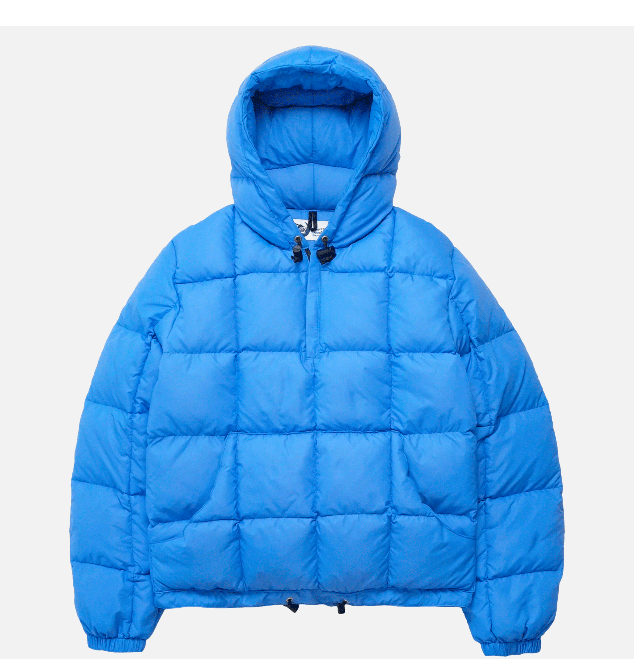 Crescent Down Works Down Pull Over Sweater Royal Blue