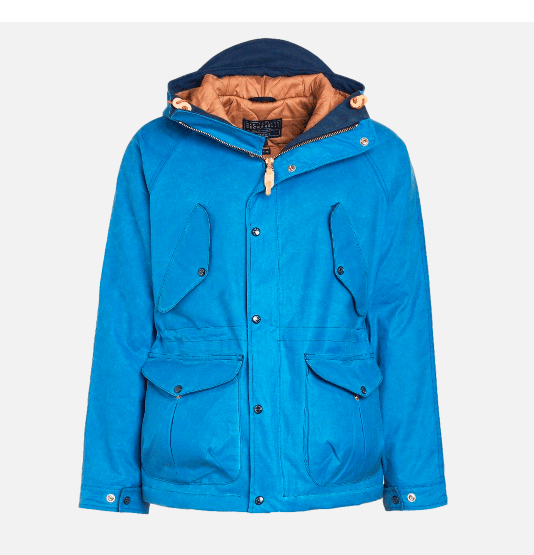 Manifattura Ceccarelli Fisherman Parka Mid Blue.