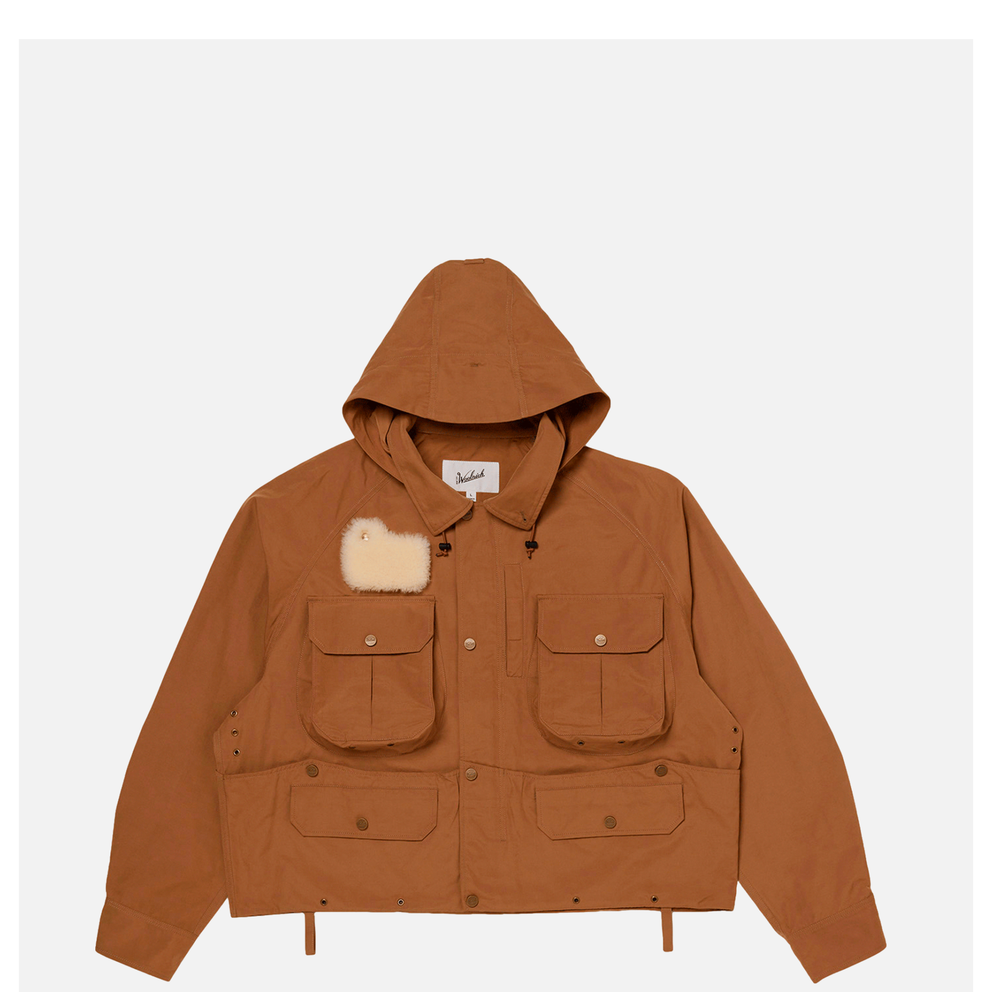 Woolrich | Classic Fishing Jacket Beige | Shop Royalcheese Paris