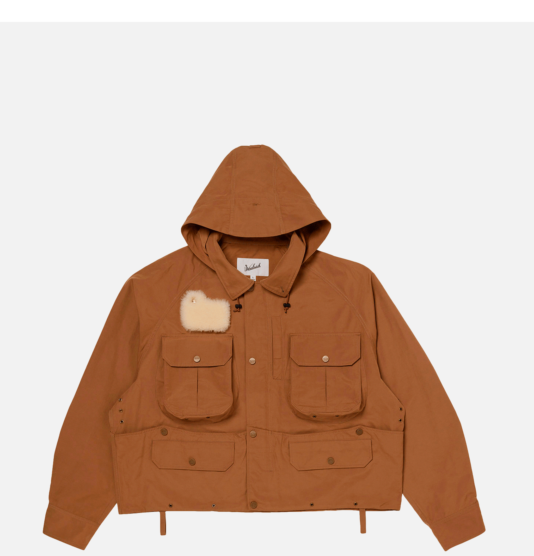 Woolrich classic beige fishing jacket