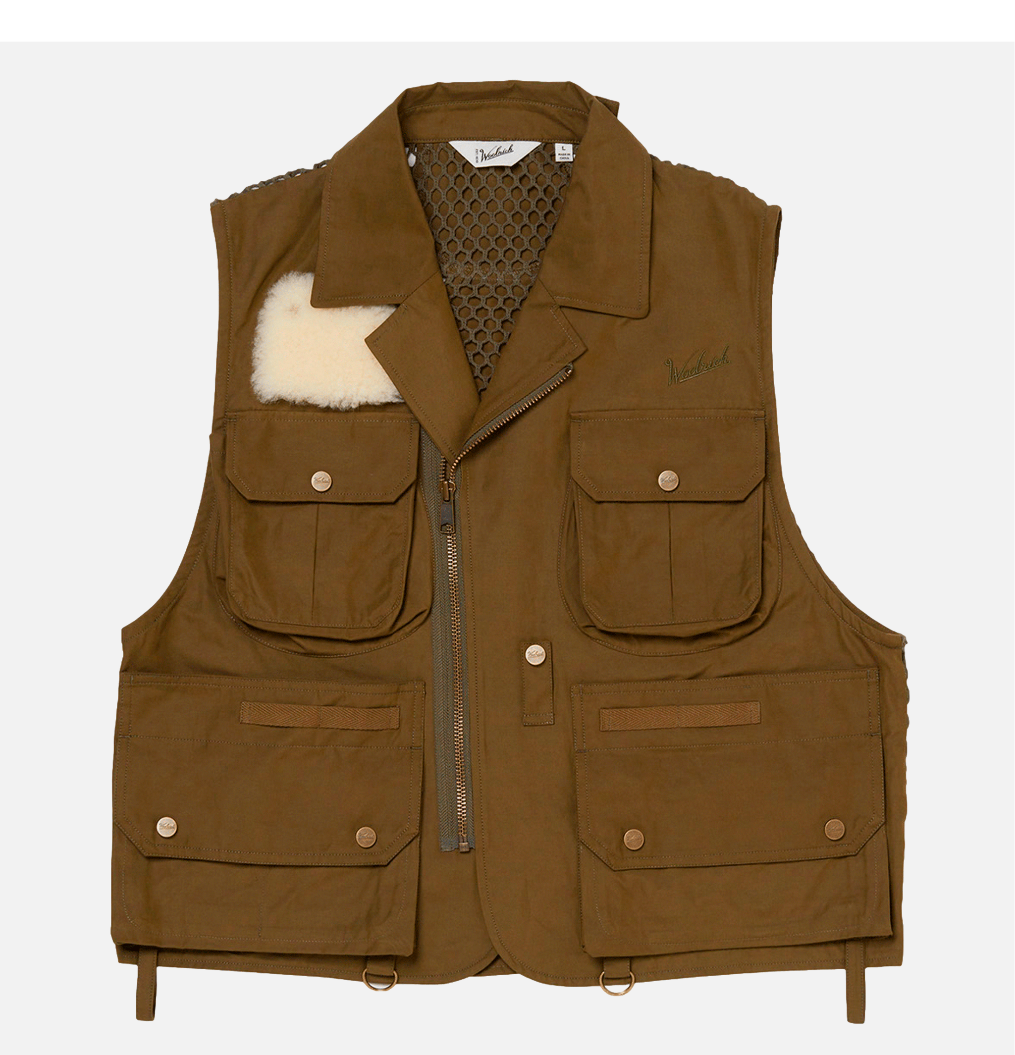 Woolrich Classic Fishing Vest Olive