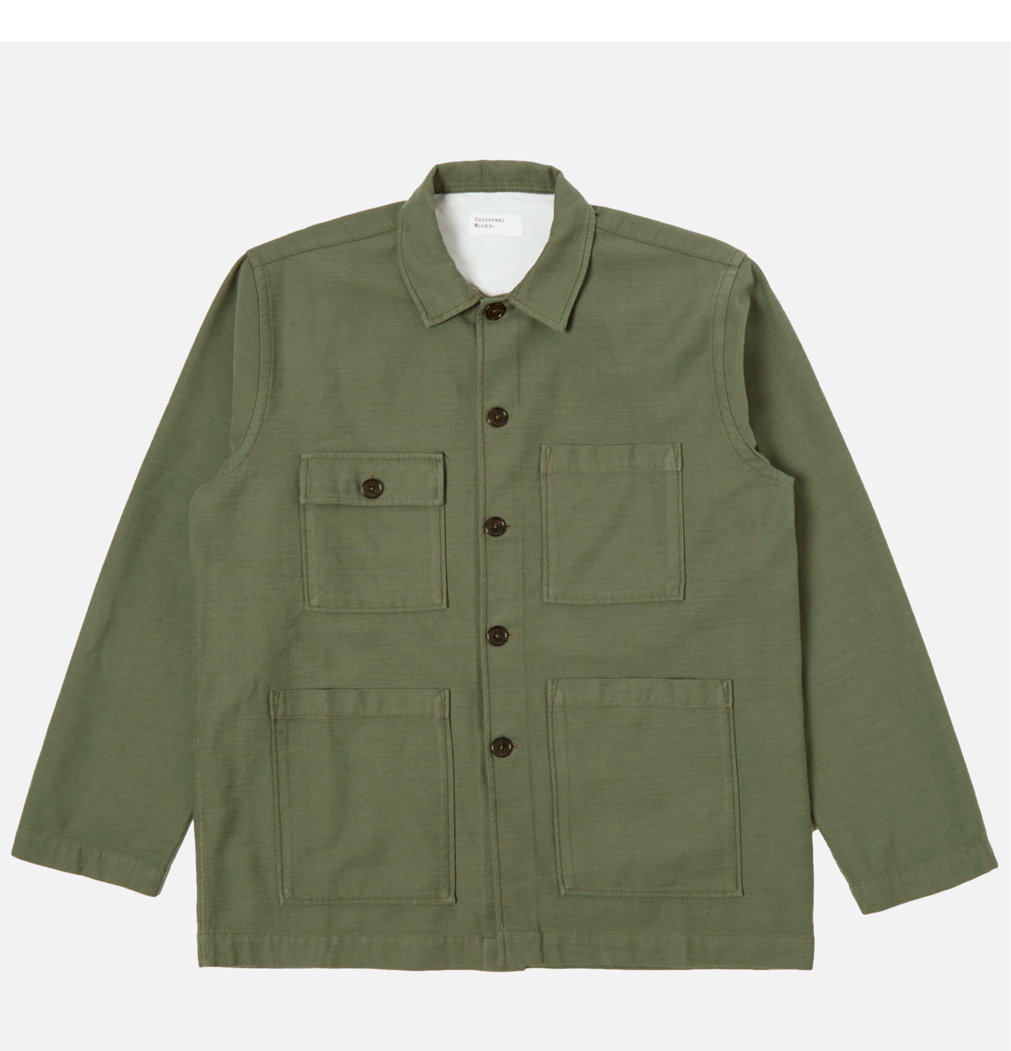 Universal Works - Dockside Jacket - Sateen Slub - Olive