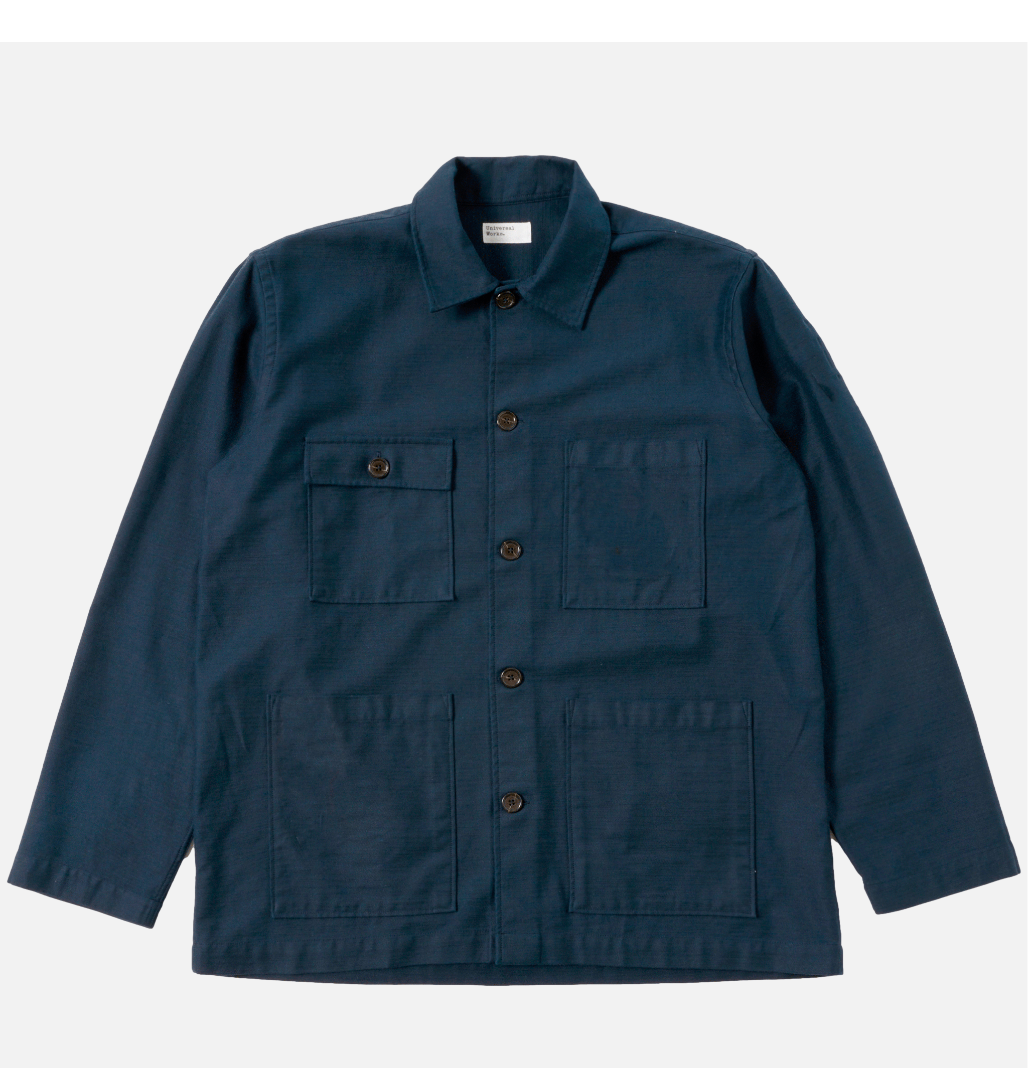 Universal Works Dockside Jkt Slub Sateen Navy jacket
