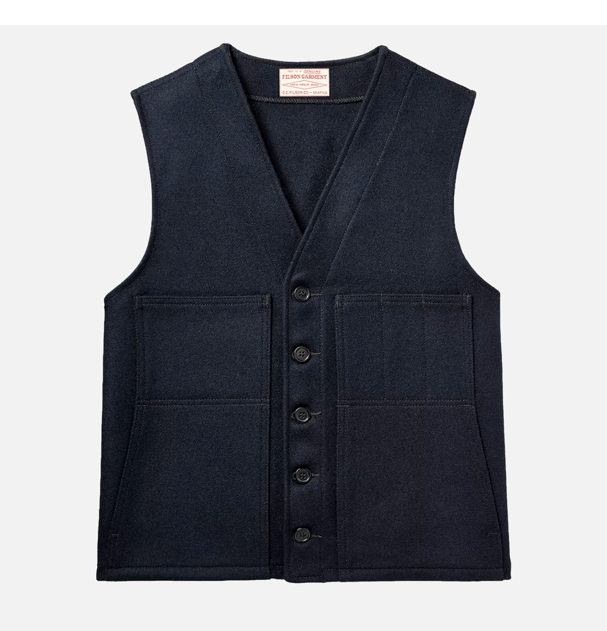 Filson Mackinaw Wool Vest 10055 Navy