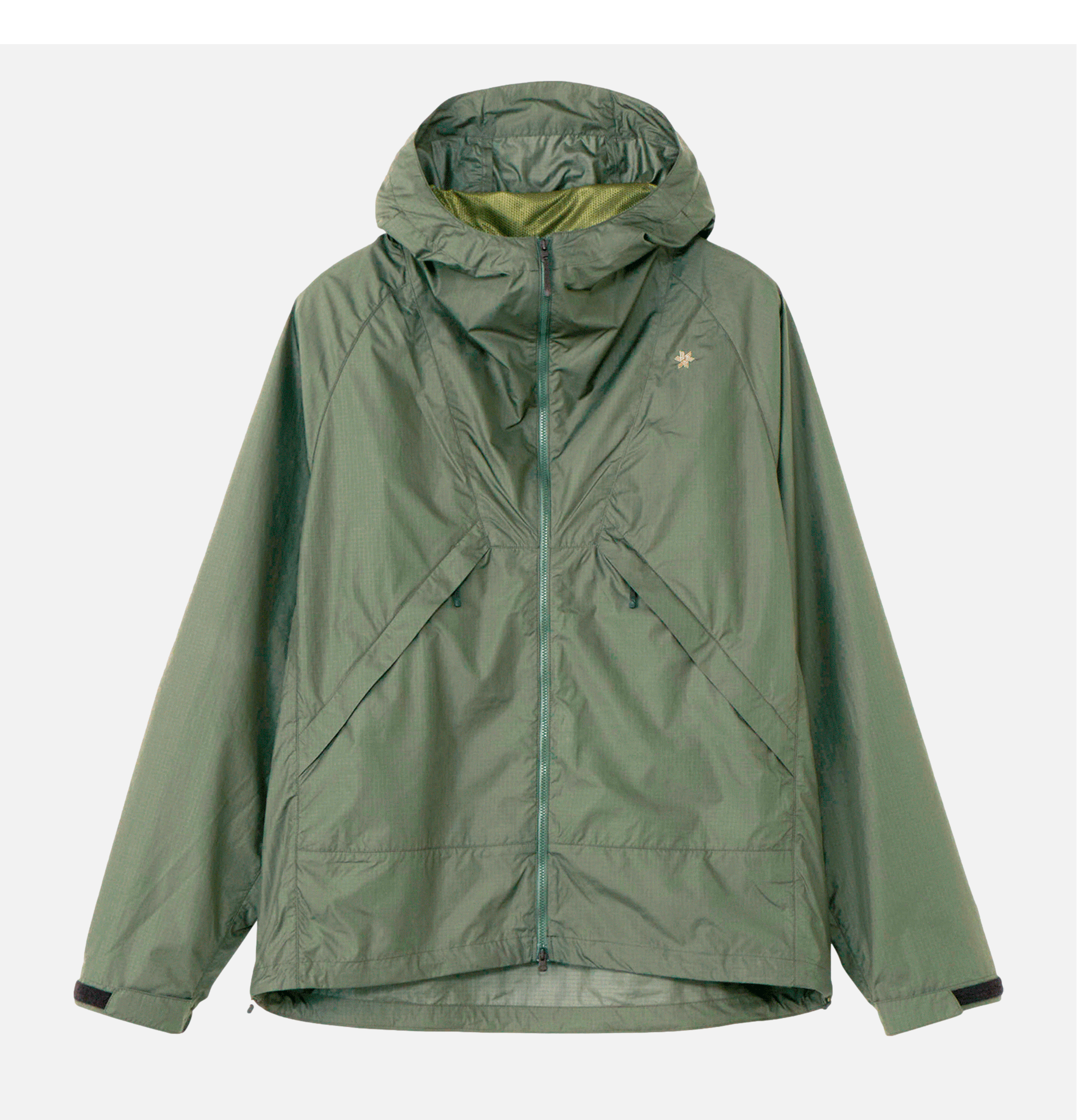 Goldwin Rip Stop Hooded Jacket Olive