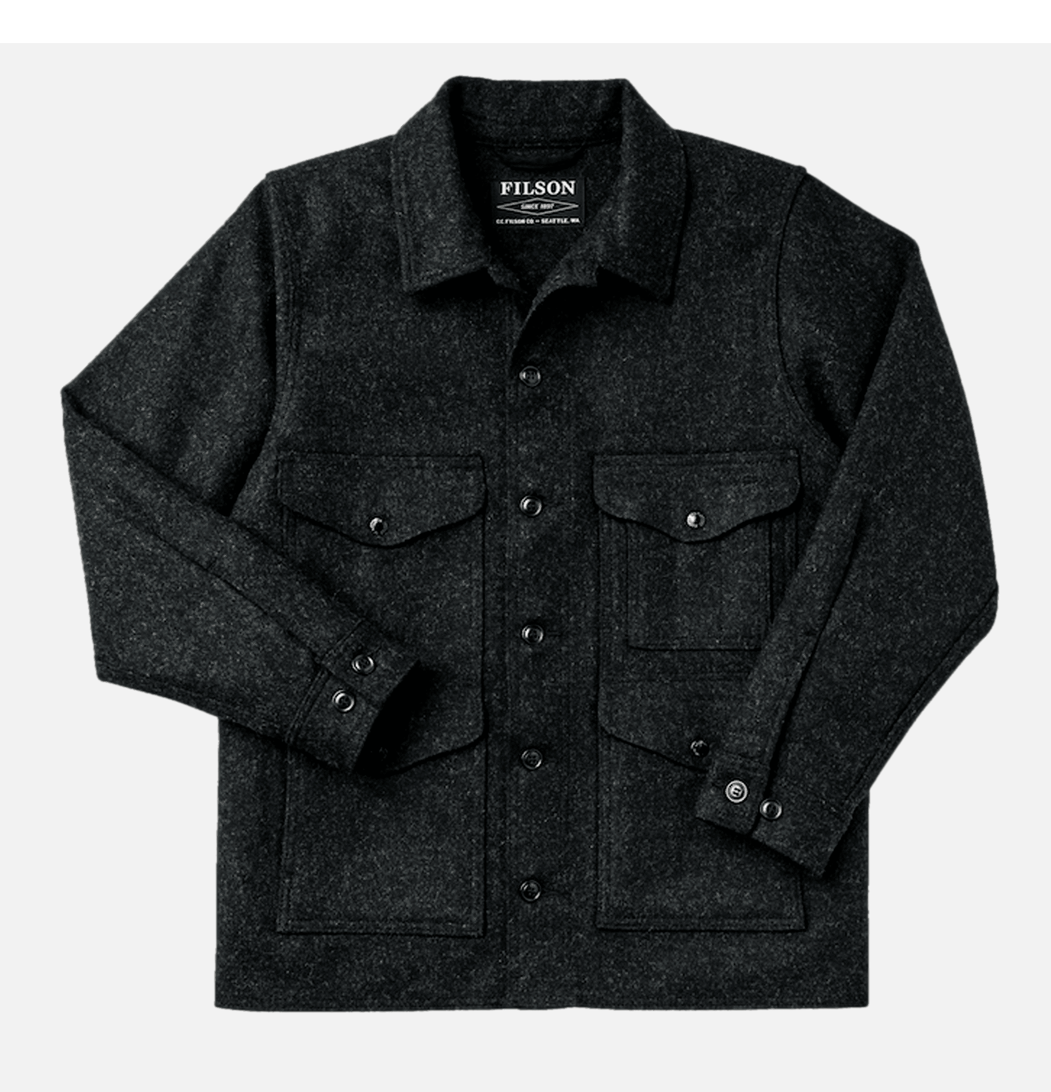 Filson Mackinaw Cruiser 10043 Gray Charcoal.