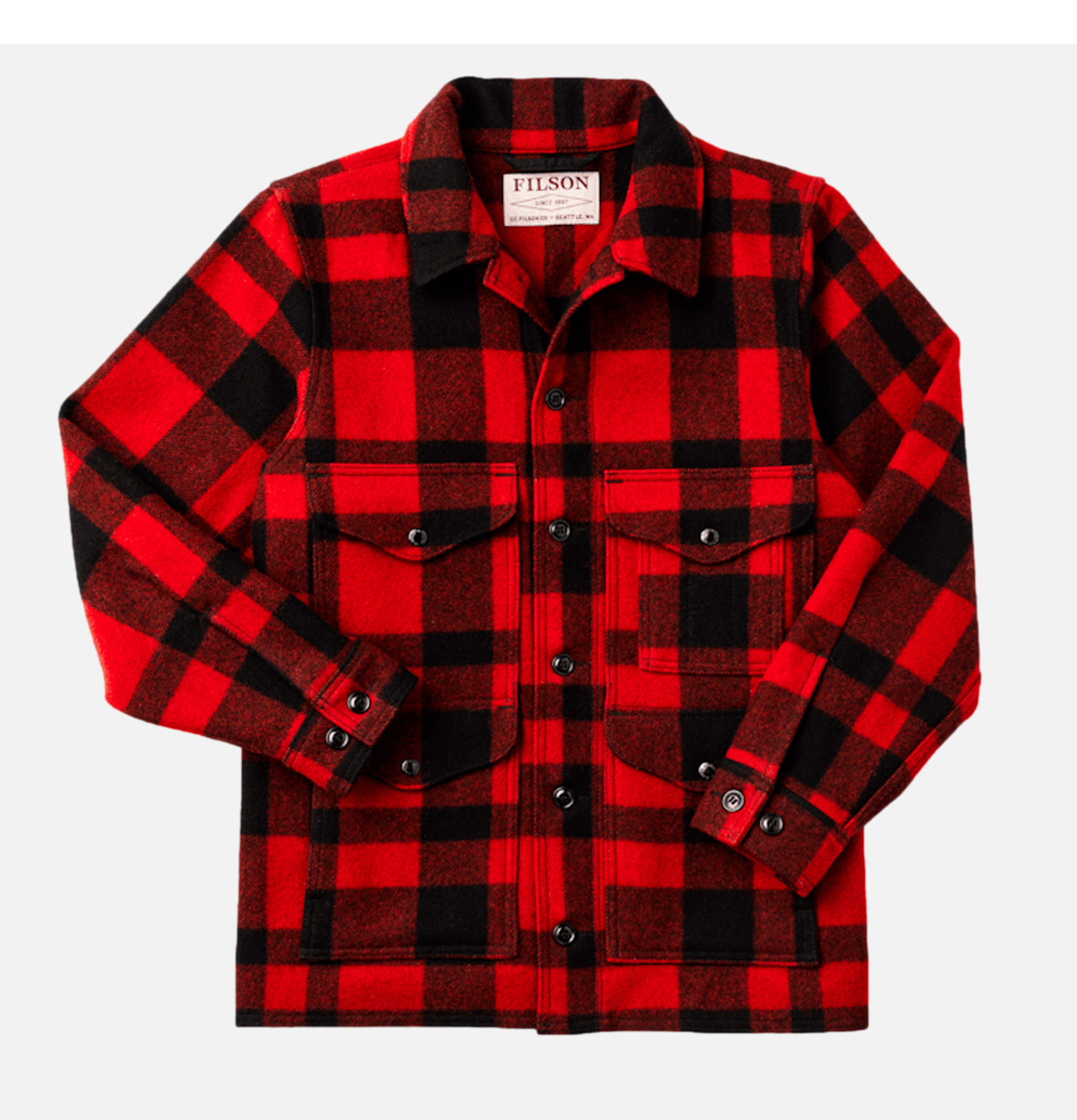 Filson Mackinaw Cruiser 10043 Red/Black.