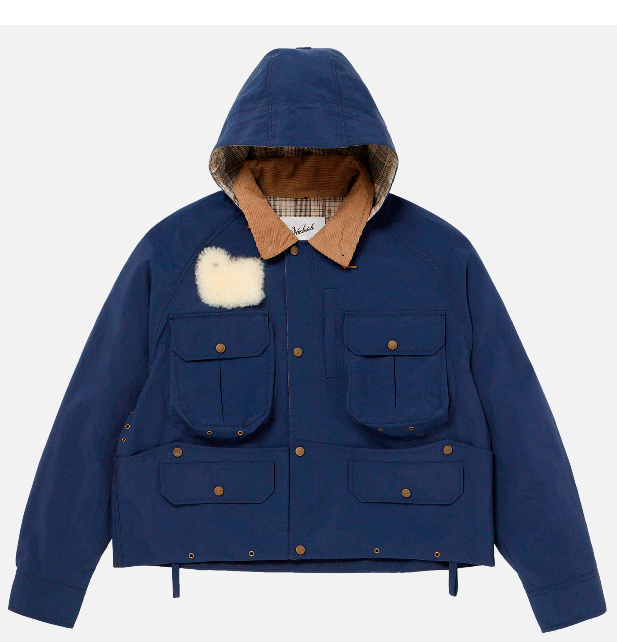 Woolrich Recycle Nylon Oxford Jkt Navy