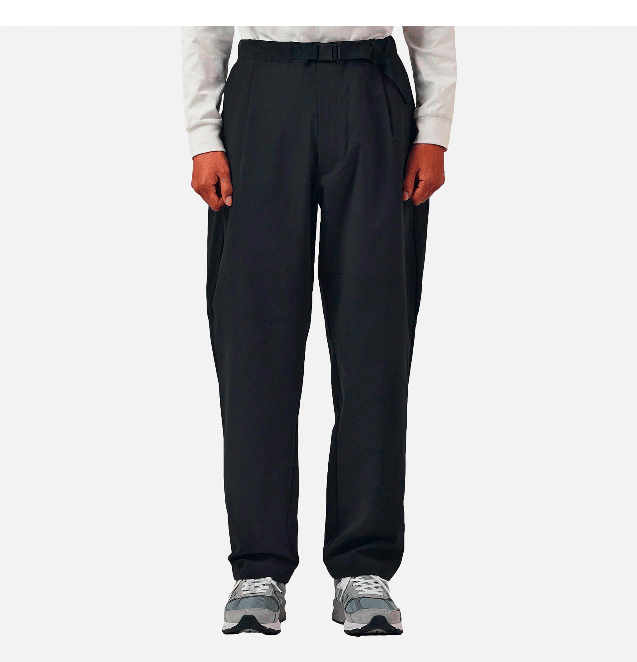 Goldwin One Tuck Stretch Pants Black