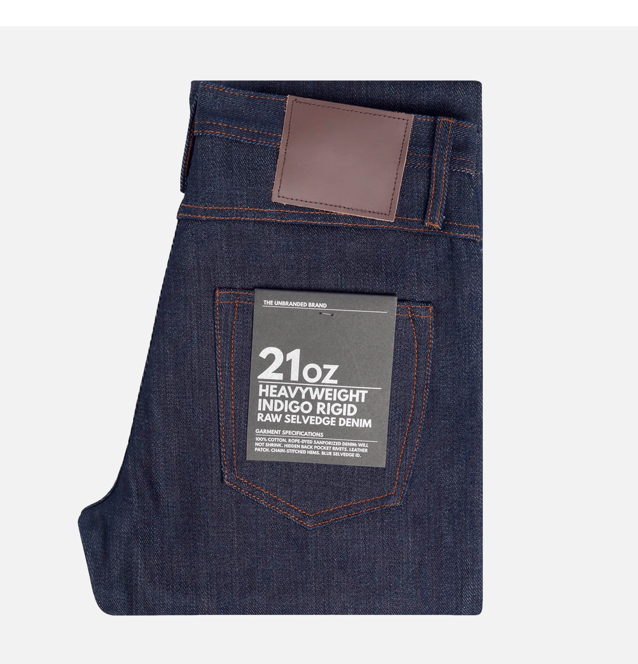 Unbranded Brand Jeans 221 Straight 21oz Indigo