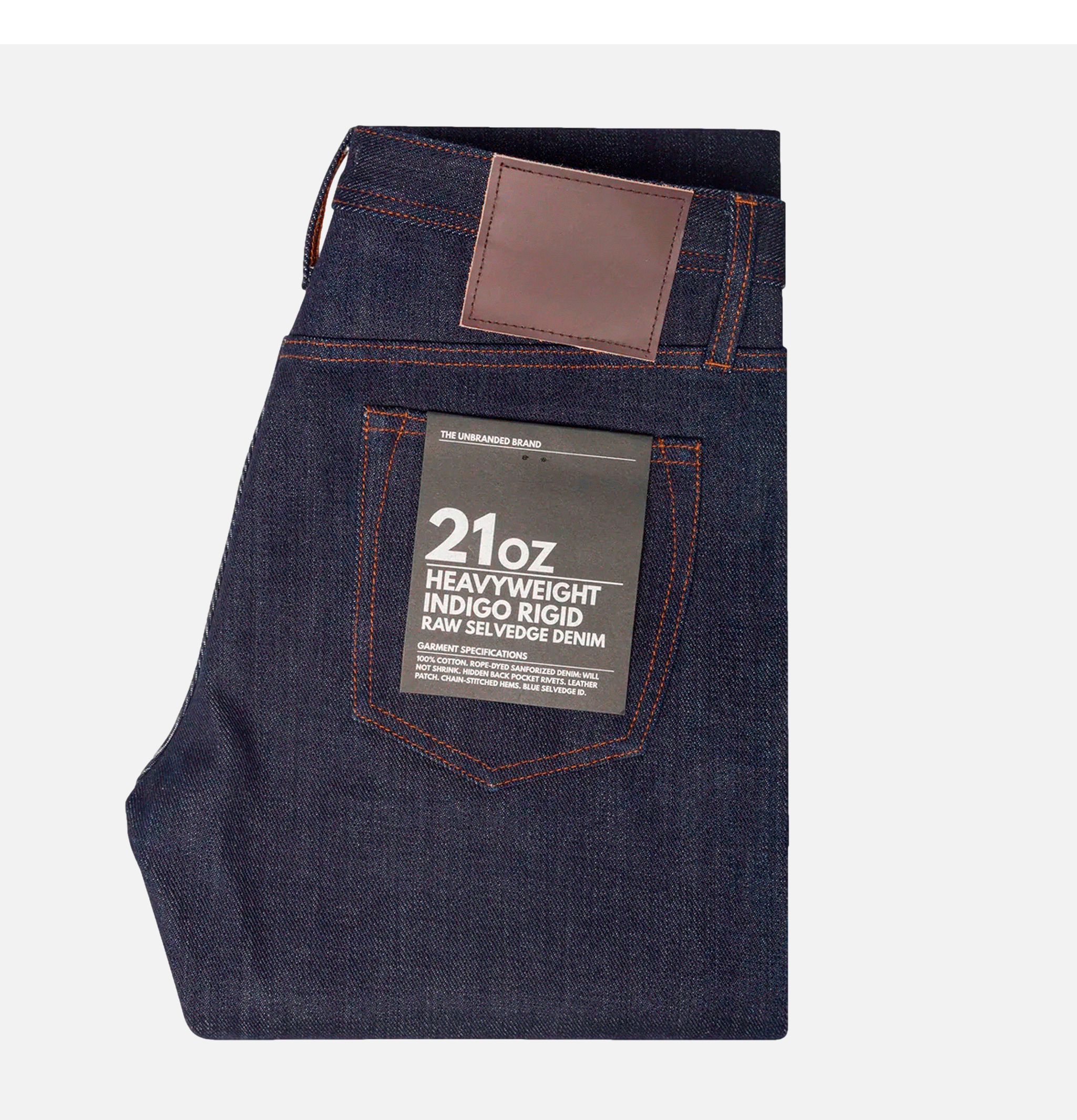 Unbranded Brand Jeans 221 Tapered 21oz Indigo