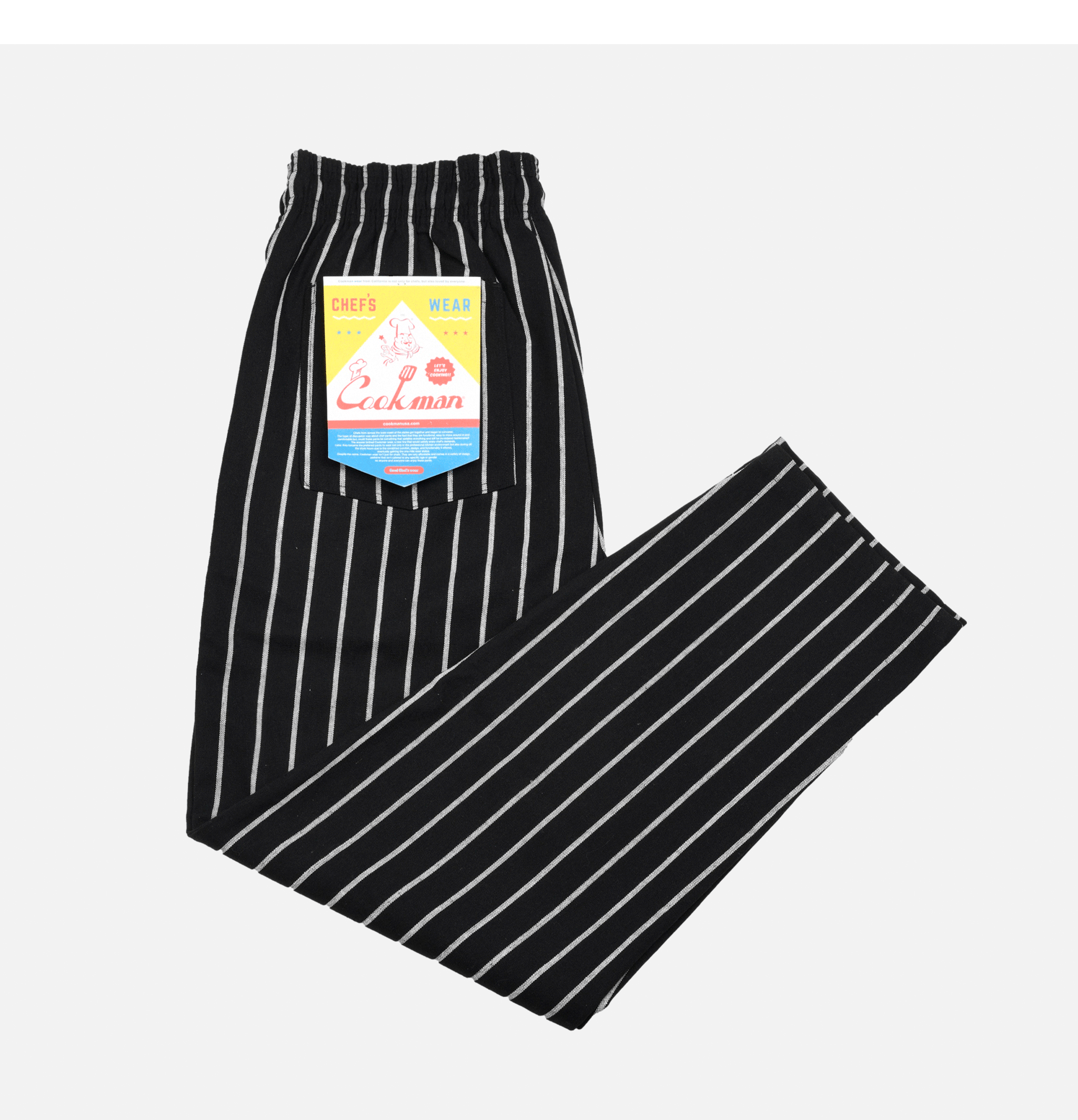 Cookman Duck Stripe Black pants