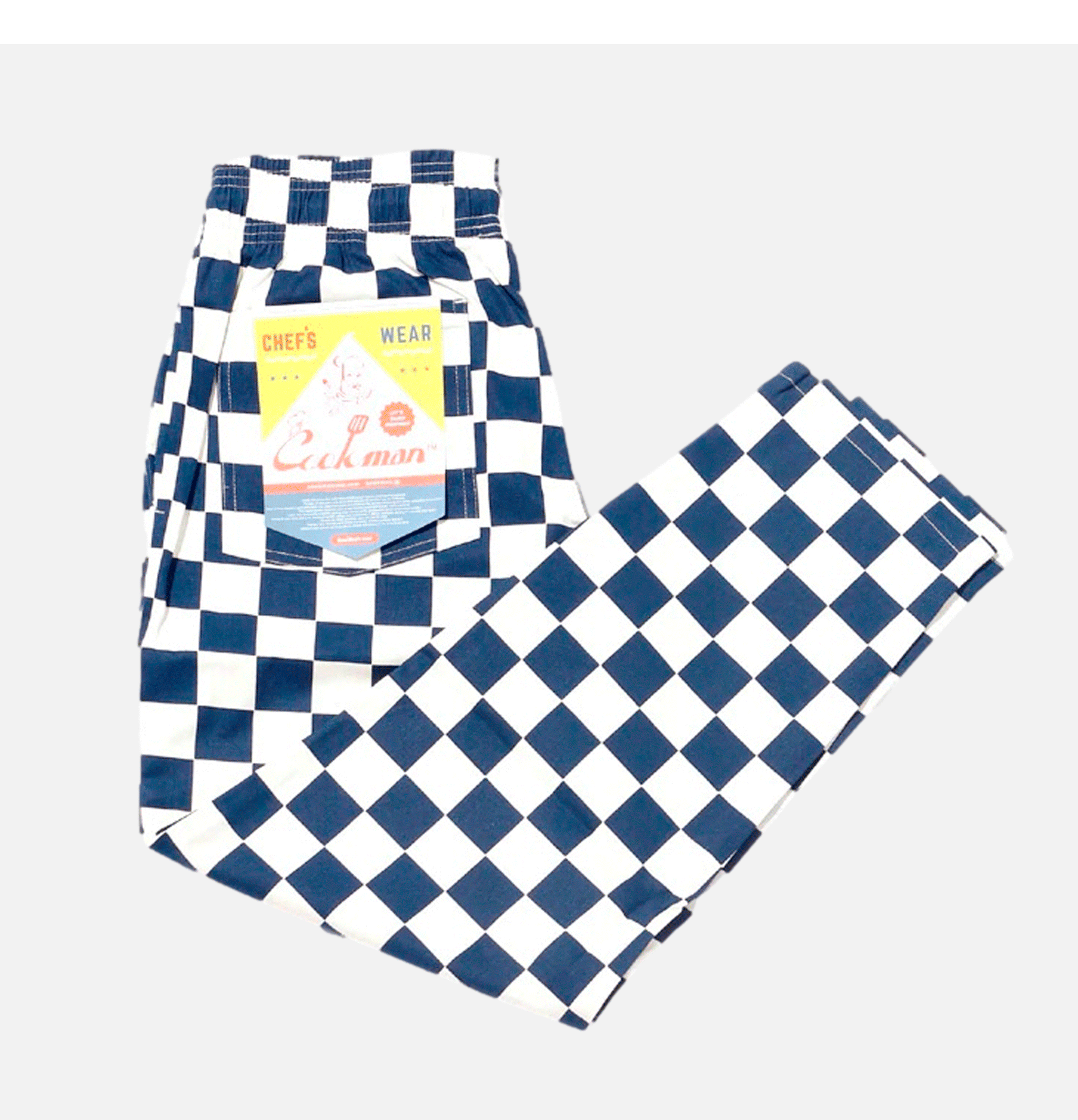 Cookman Chef Pants Checker Navy.