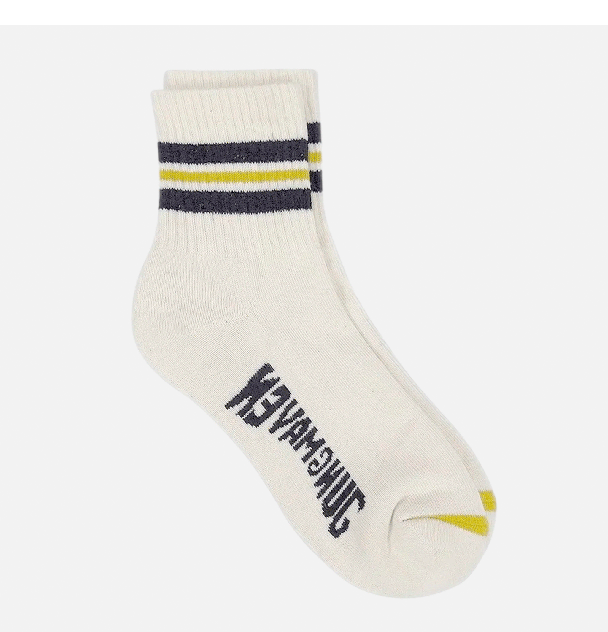 Jungmaven Ankle Socks Stripe Black Yellow