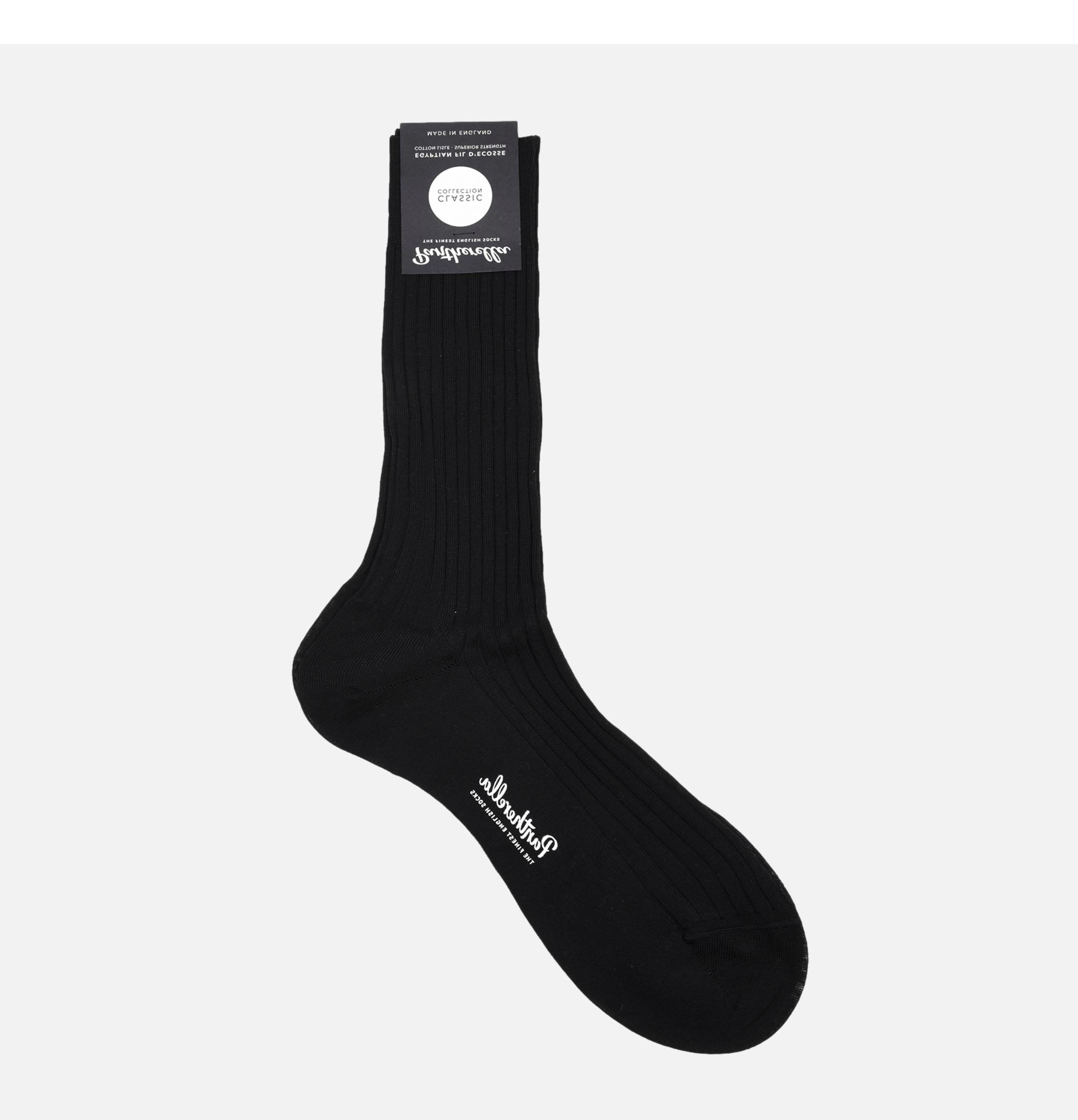 Pantherella Danvers Black Socks