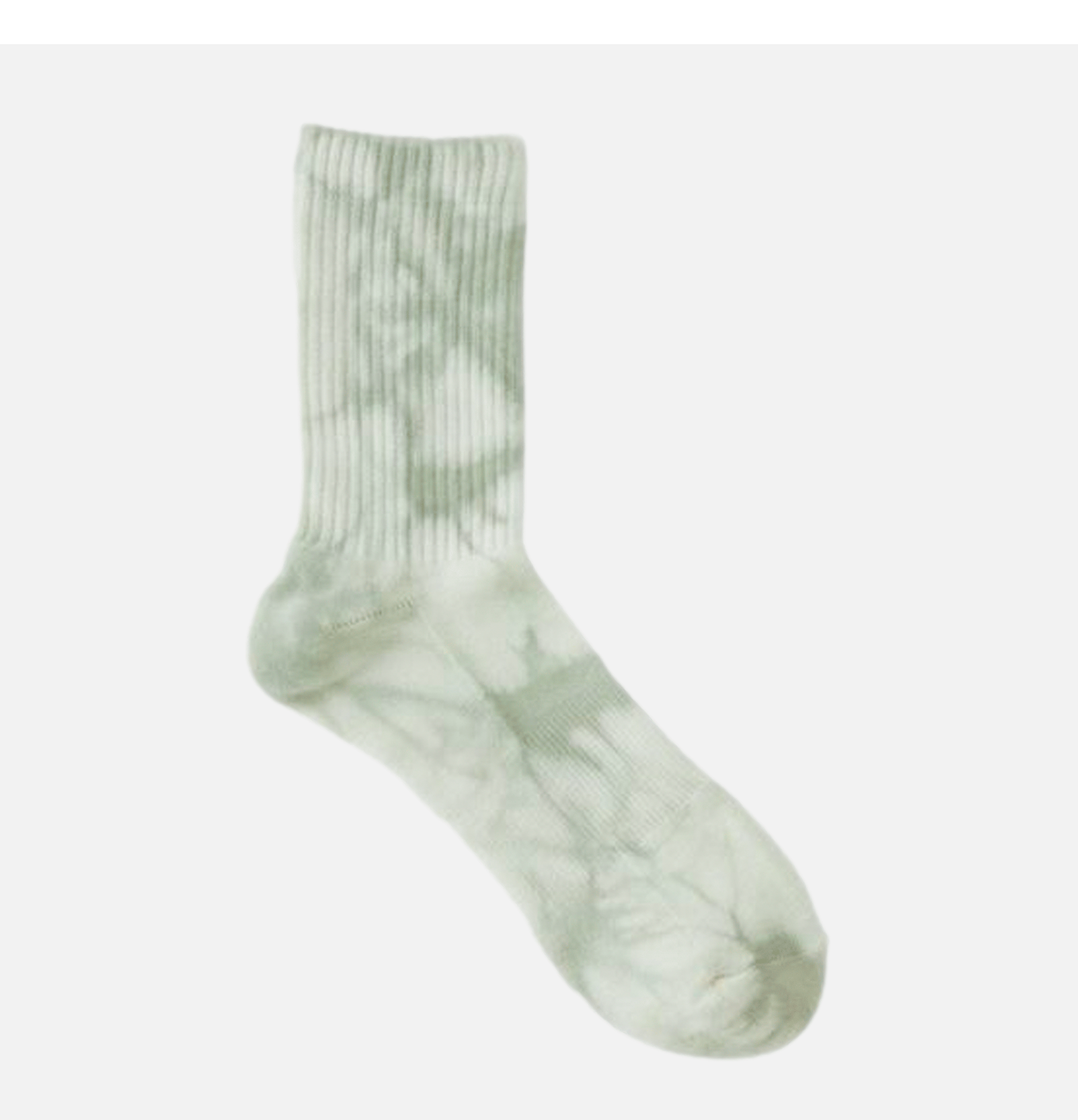 Gramicci Tie-Dye Crew Socks Light Grey