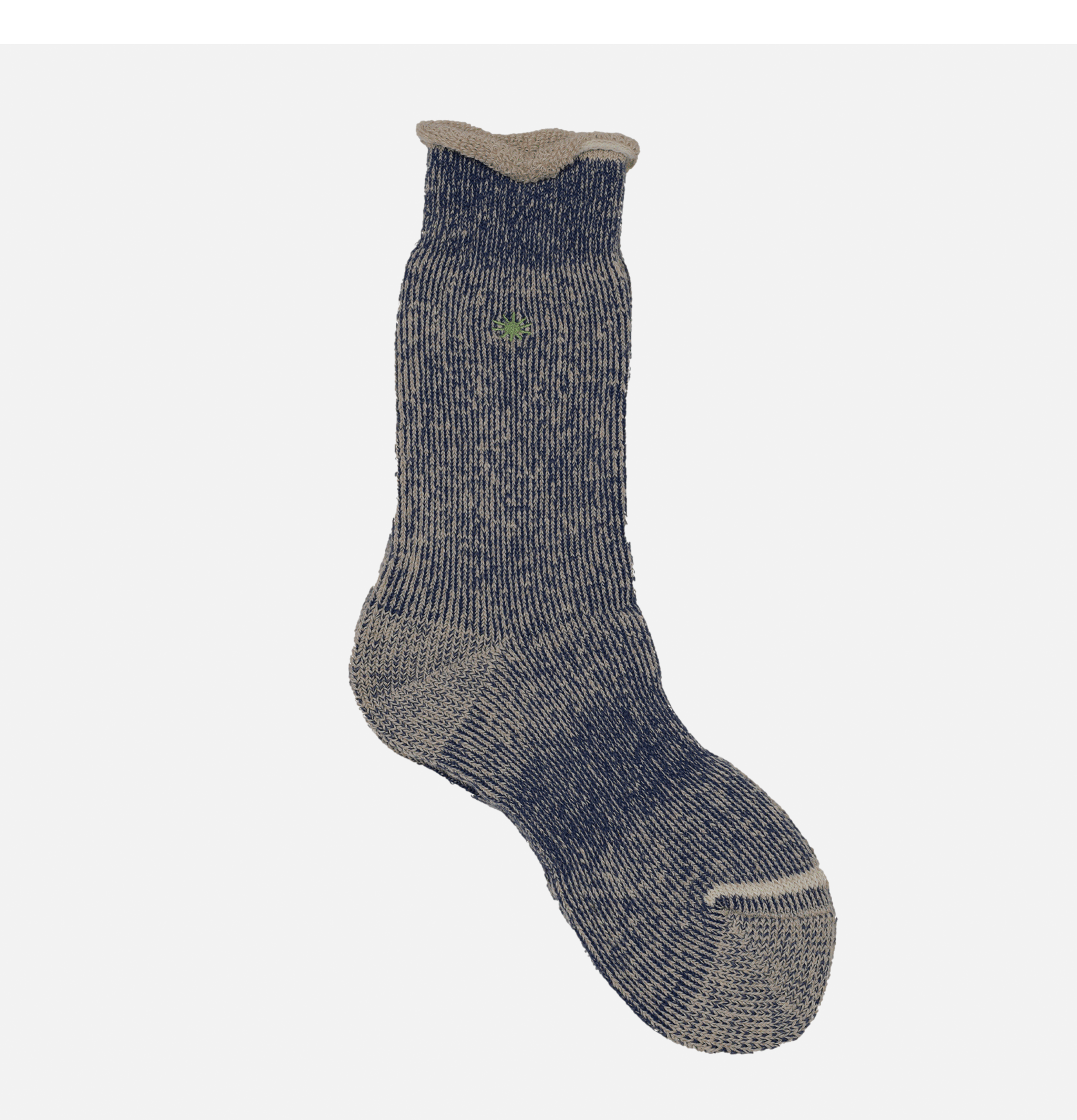Thick Pile Crew Socks Ink Blue