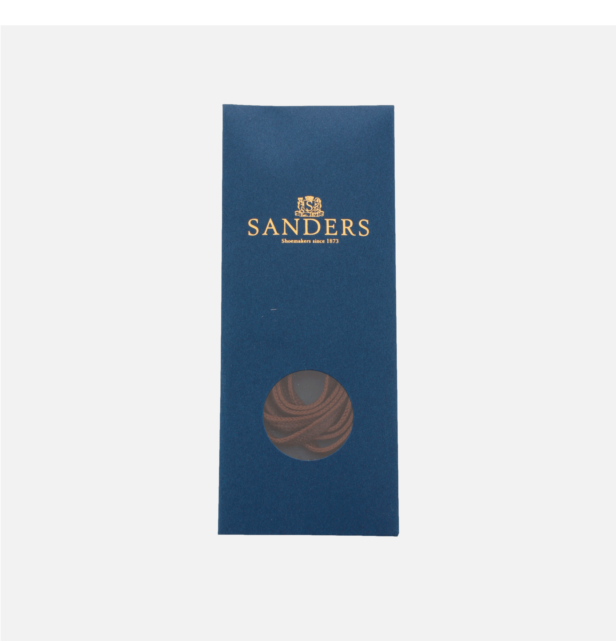 Sanders UK Flat Laces Brown 80cm