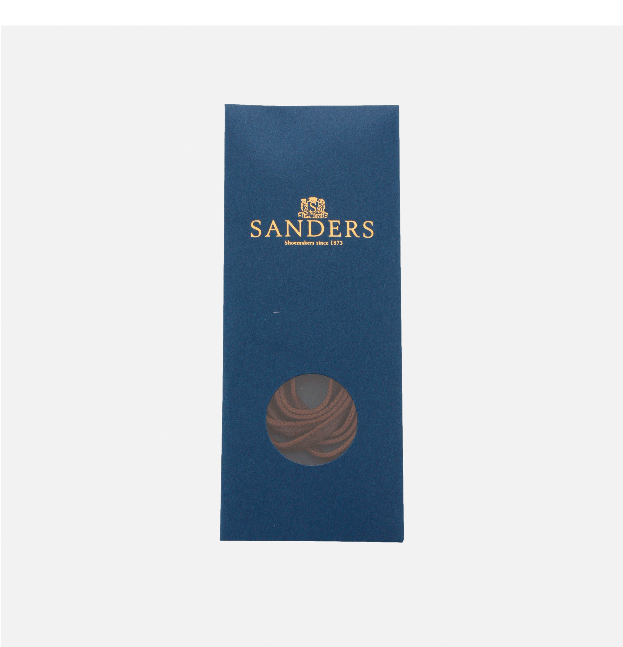 Sanders UK Flat Laces Brown 130cm