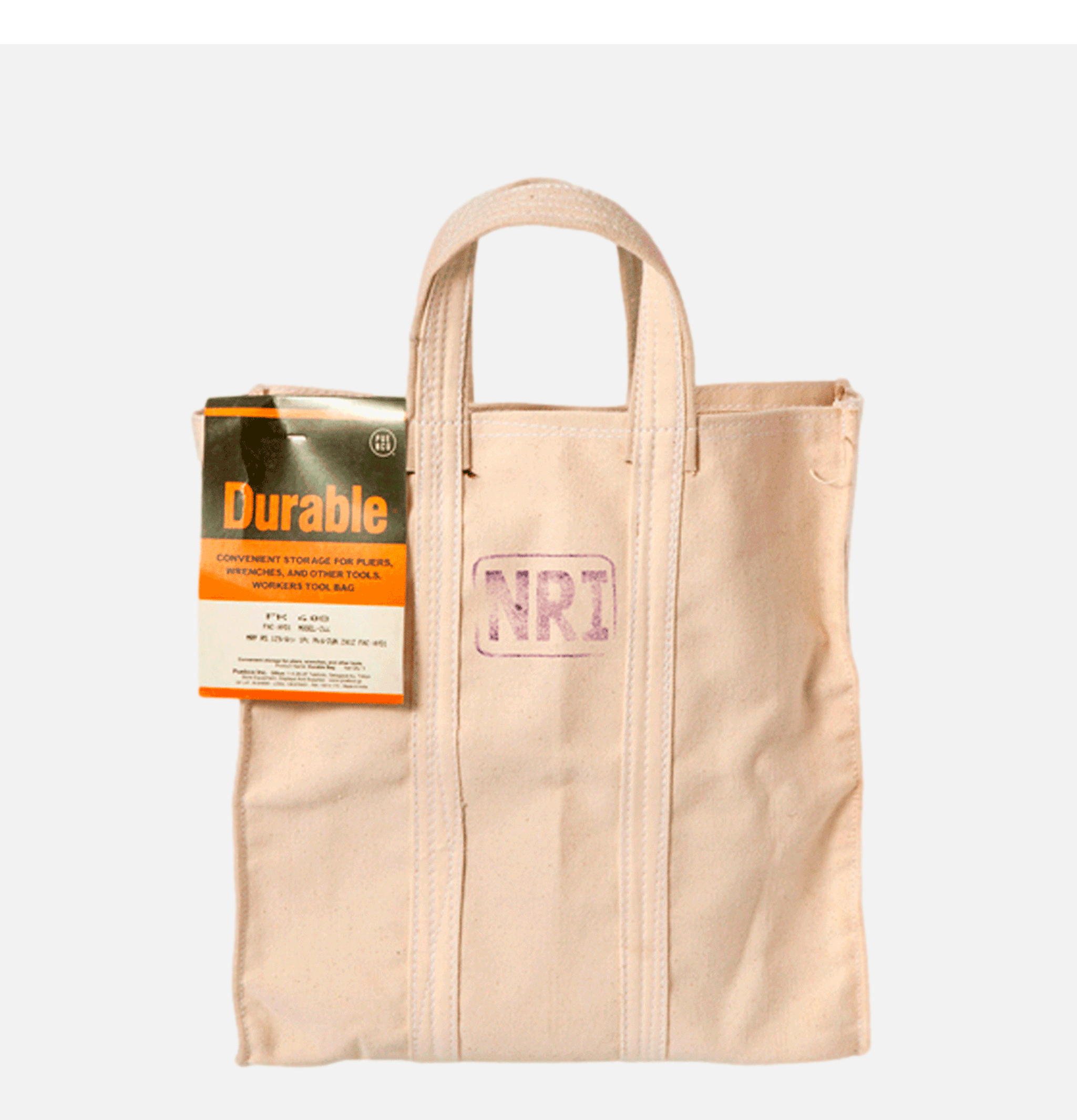Puebco Japan Labour Tote Bag Small White