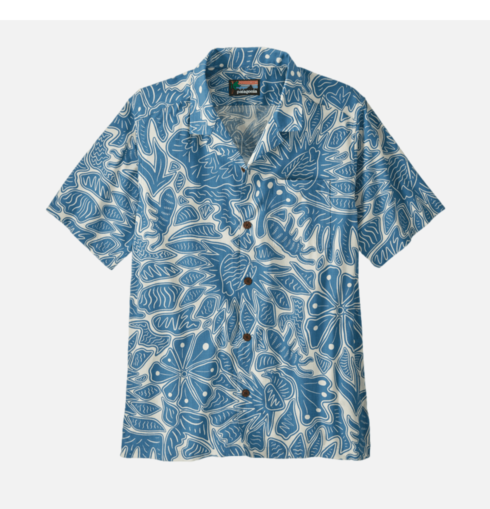 Patagonia Tidal Threads Camp Bees and Flowers: Still Blue