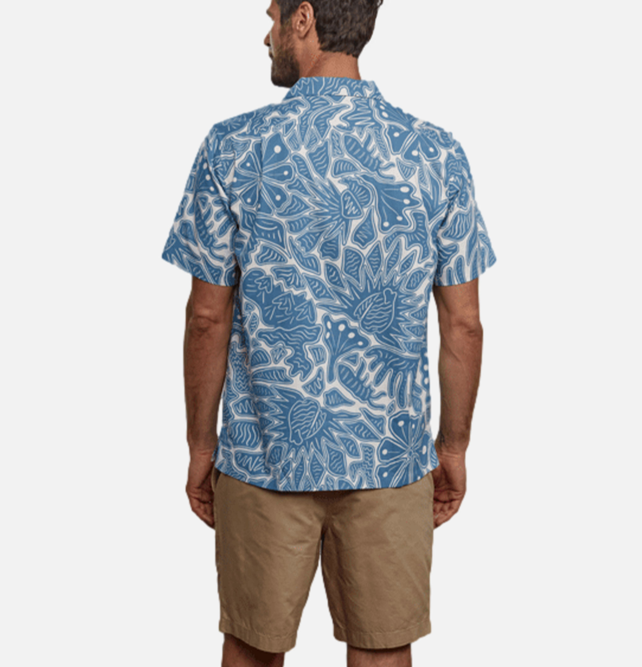 Patagonia Tidal Threads Camp Bees and Flowers: Still Blue