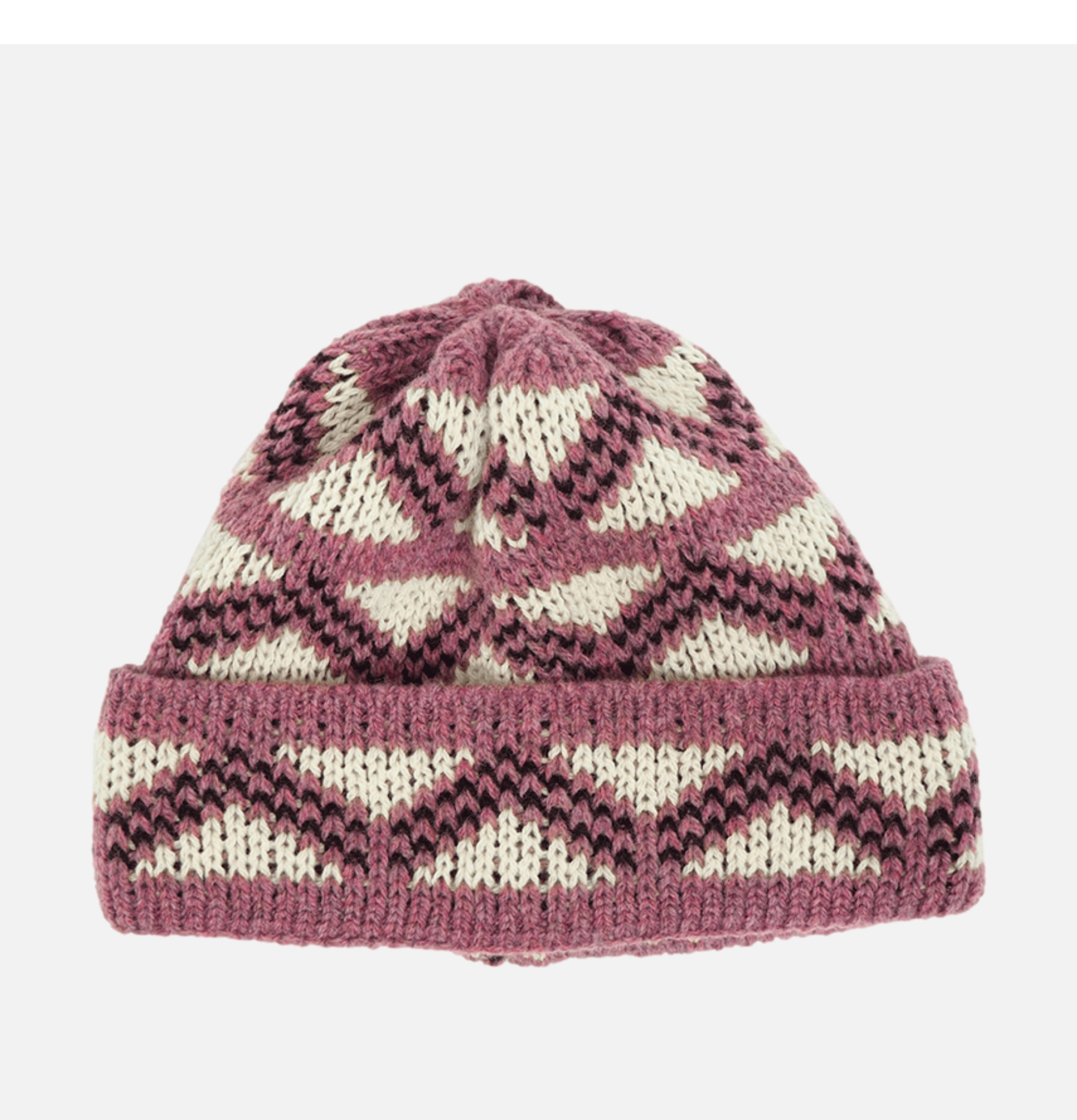 Found Feather Geo Beanie Purple