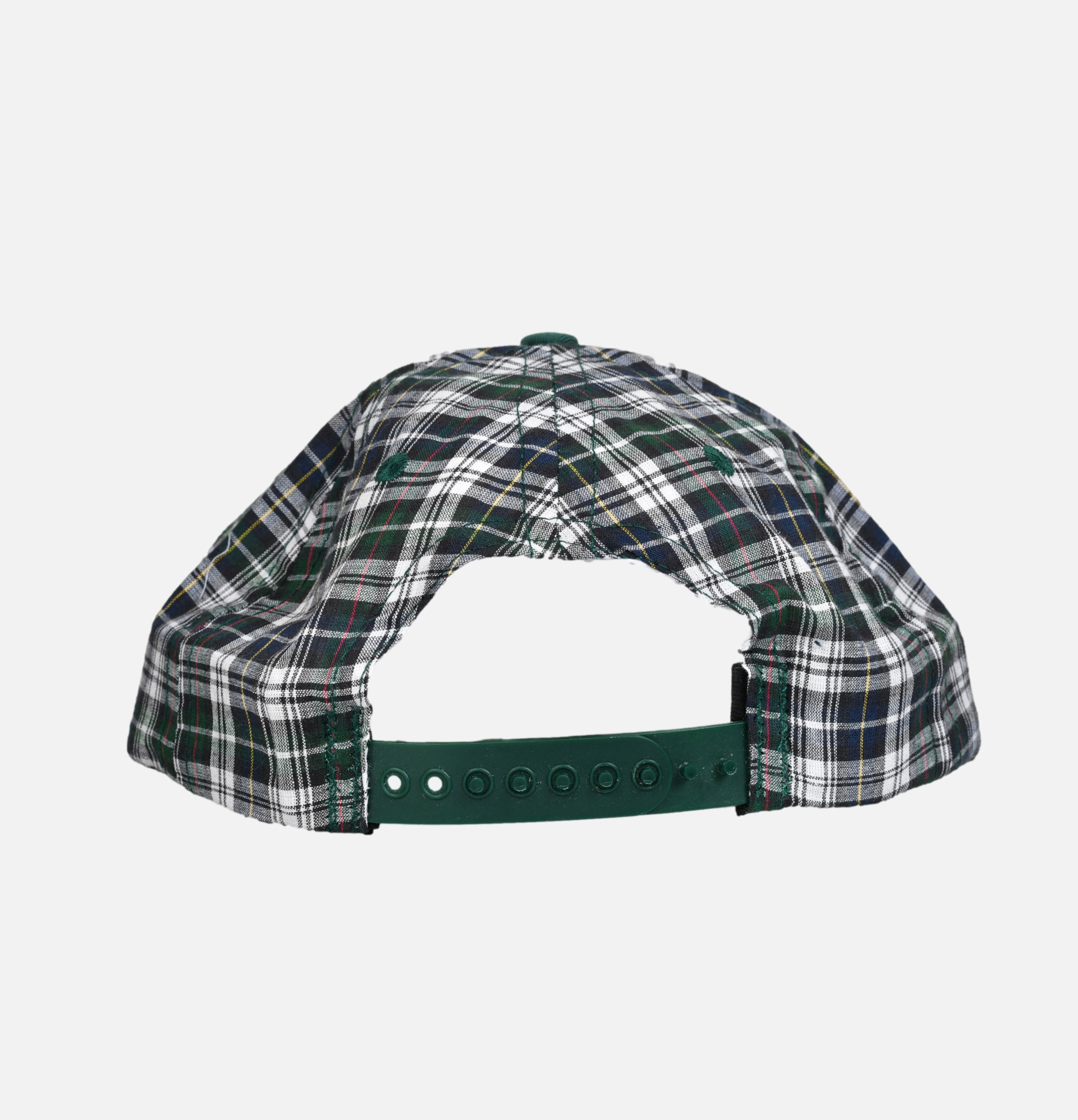 Lite Year 6 Panel Madras Blue Check Cap