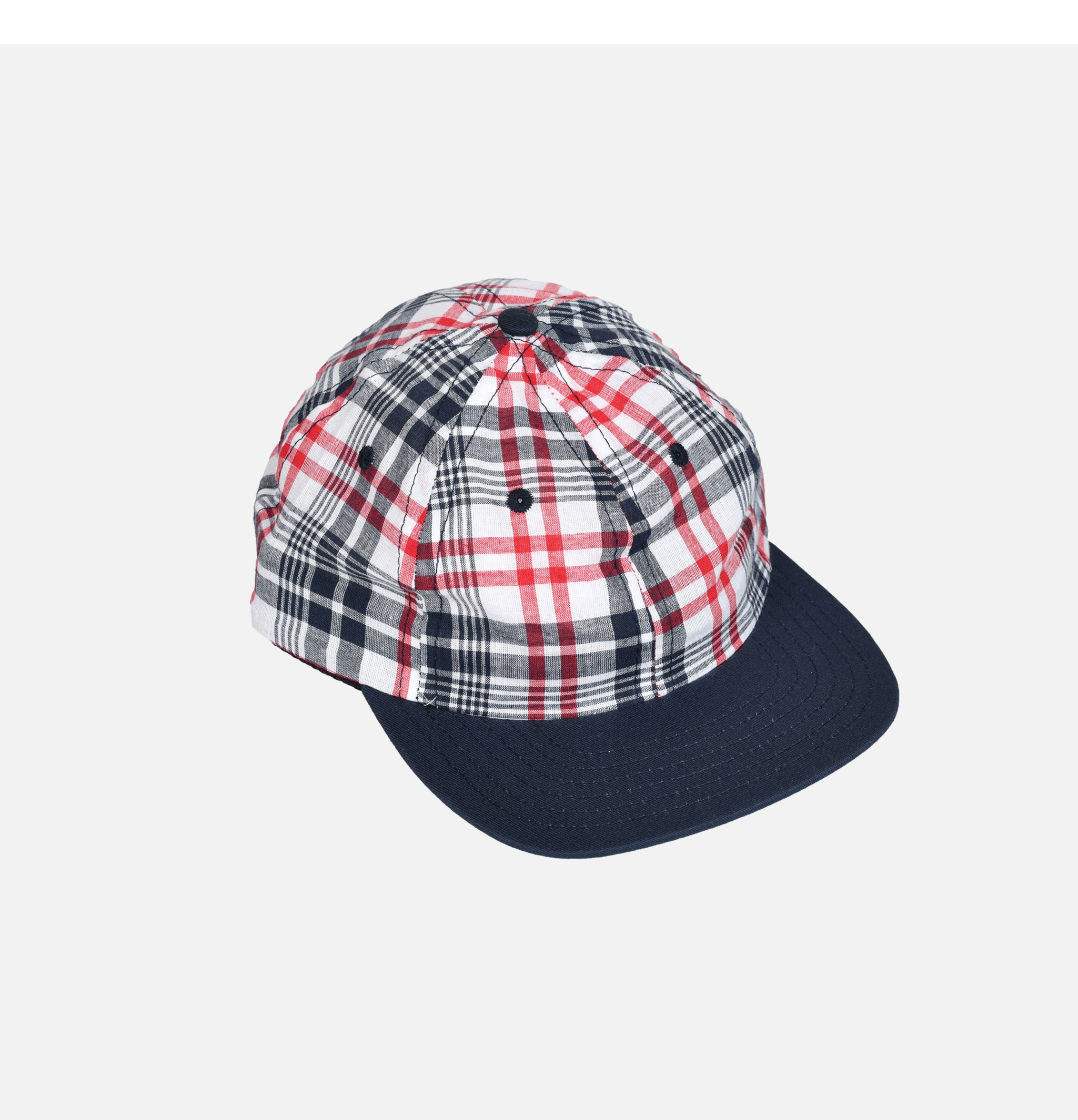 Lite Year 6 Panel Madras Rouge Check Cap