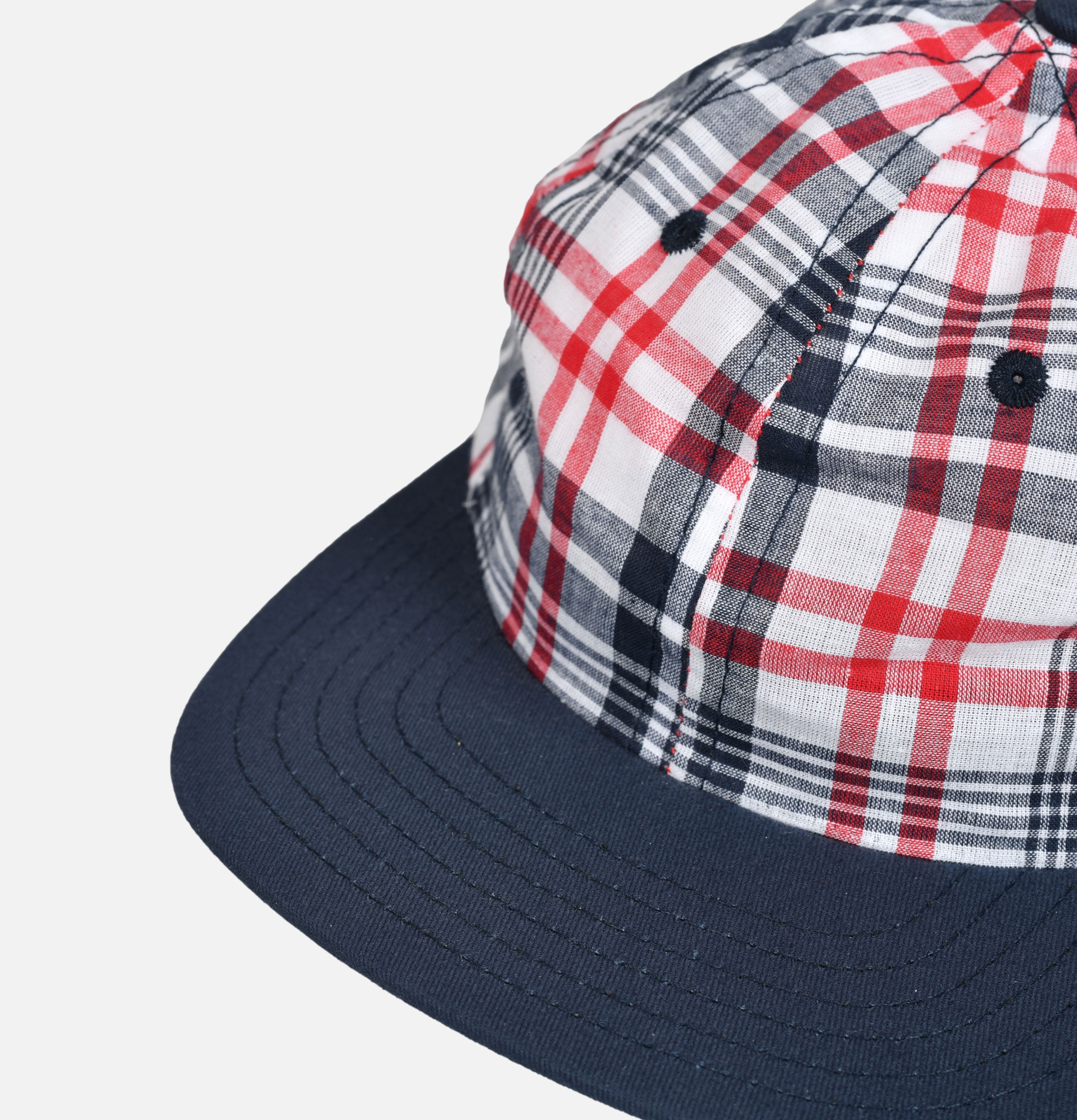 Lite Year 6 Panel Madras Rouge Check Cap