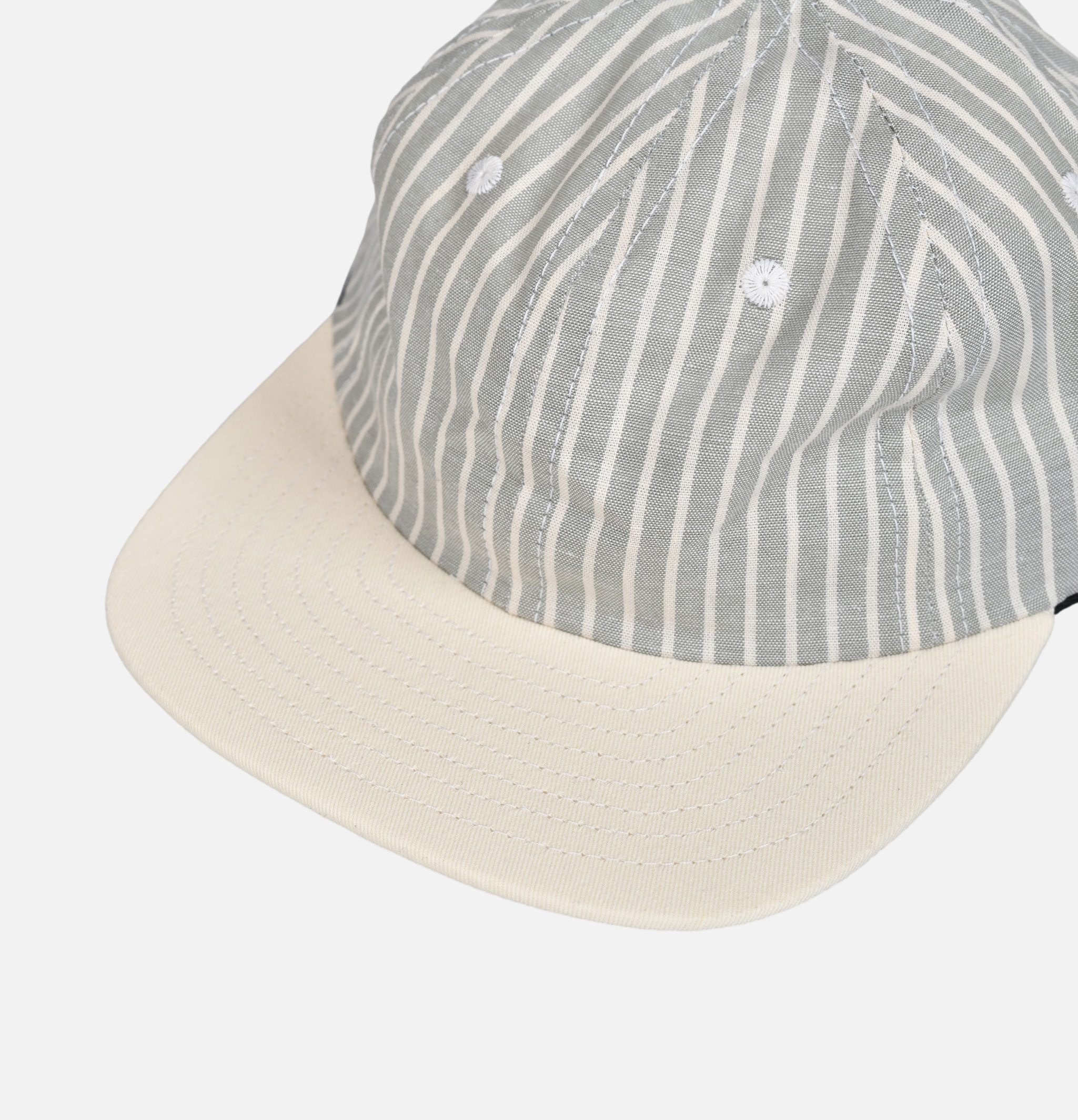 Lite Year Two Tone 6 Panel - Sage Stripe