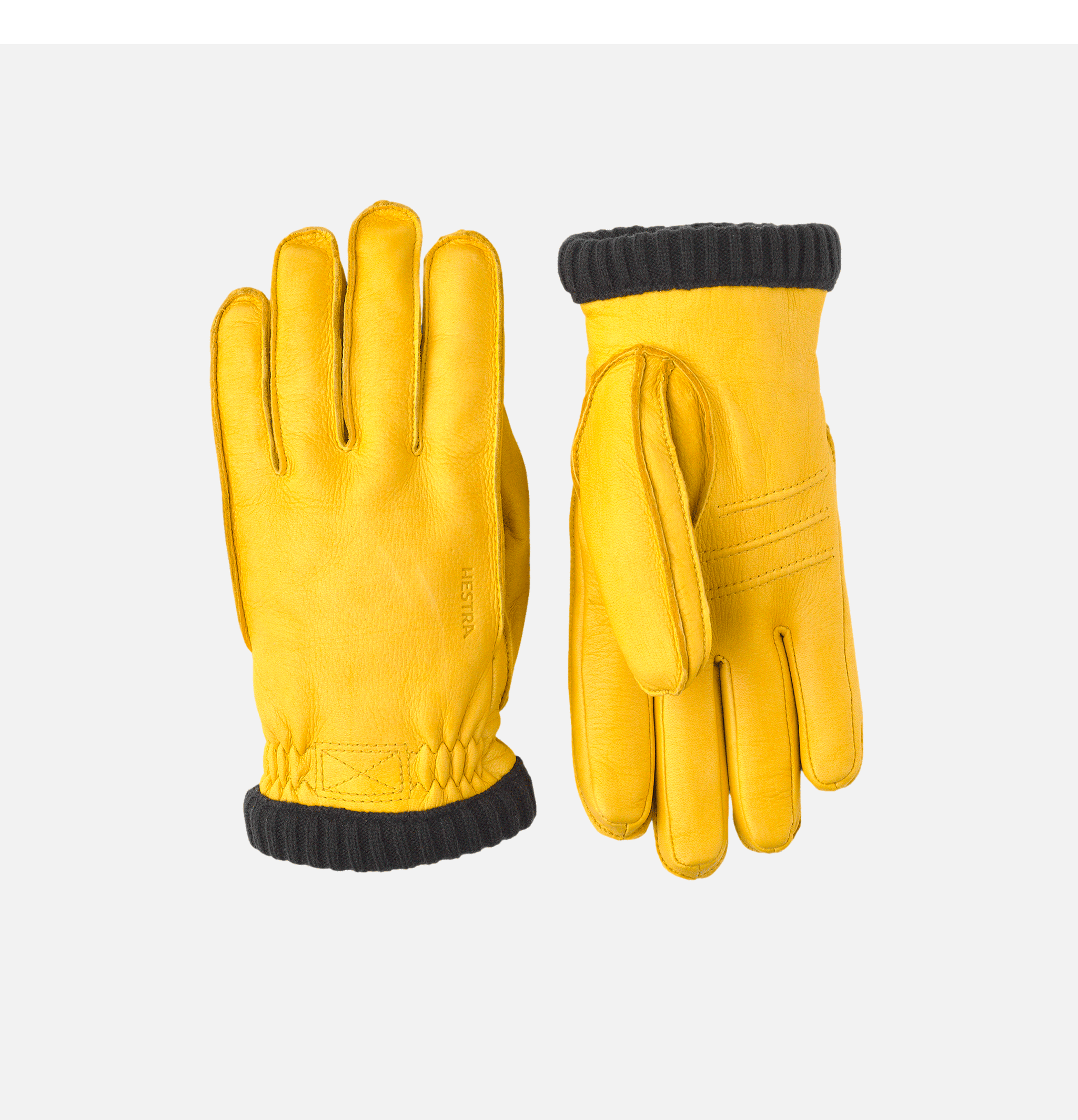 Hestra Gants Deerskin Primaloft Rib Yellow