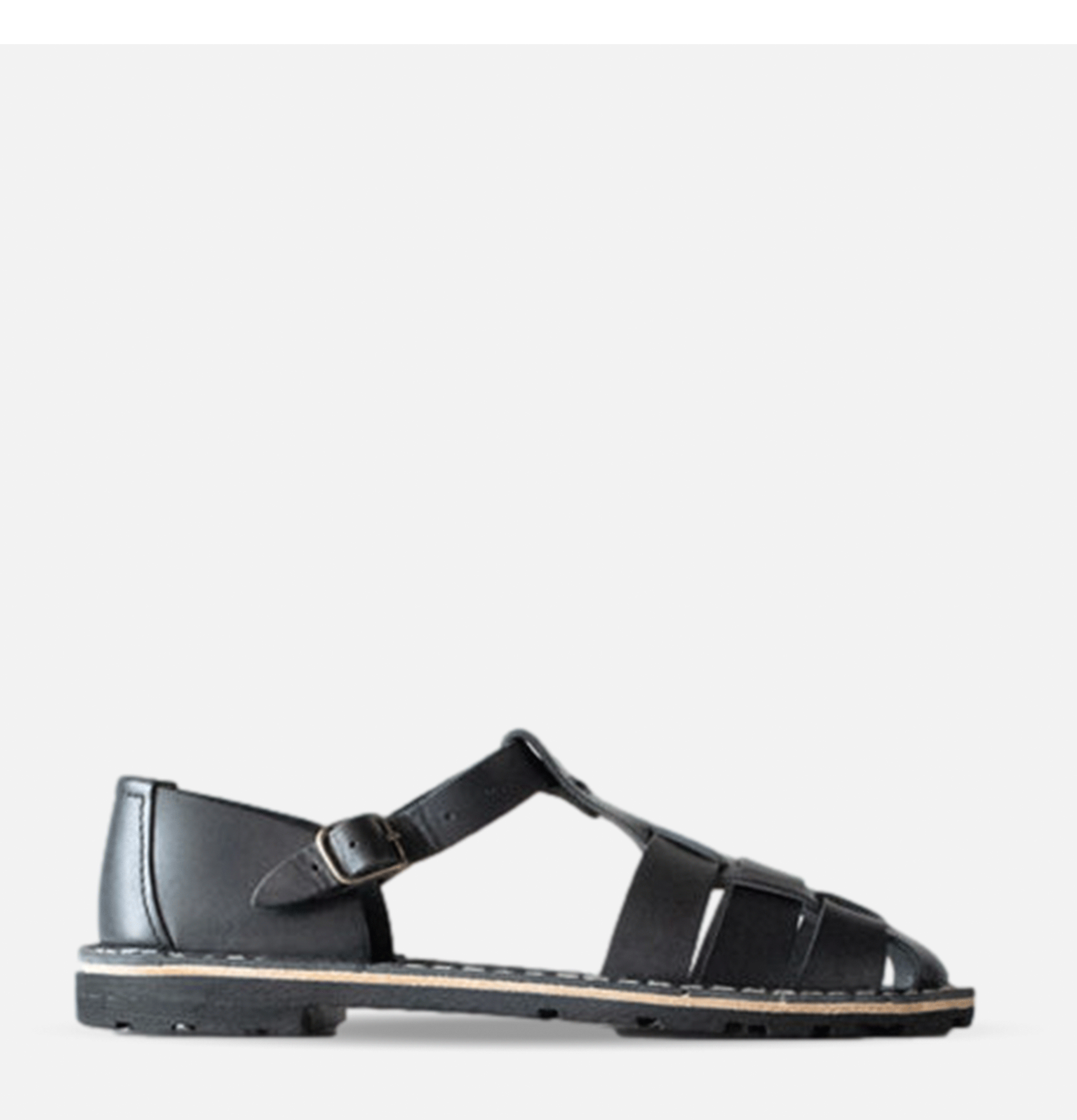 Steve Mono Artisanal Sandals 10/01 Calf Noir