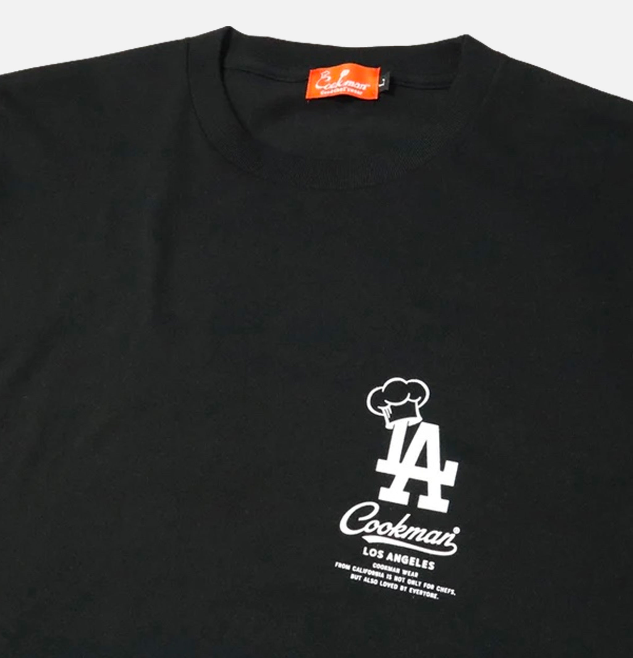 Cookman Tee Shirt Chef Hat LA Black