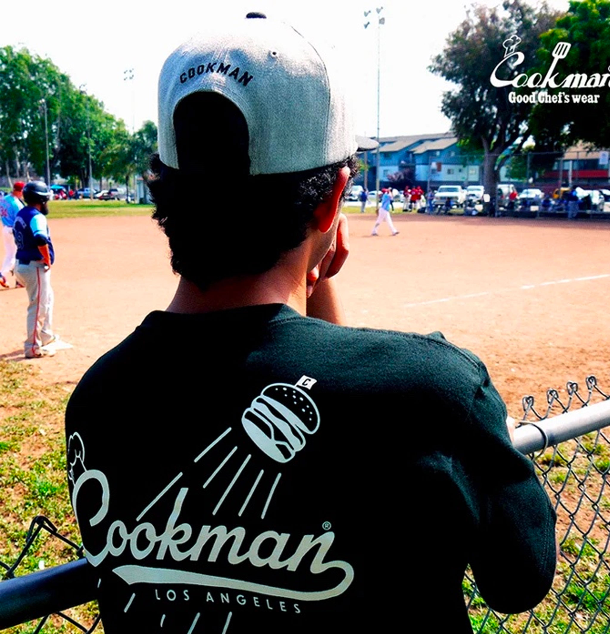 Cookman Tee Shirt Chef Hat LA Black