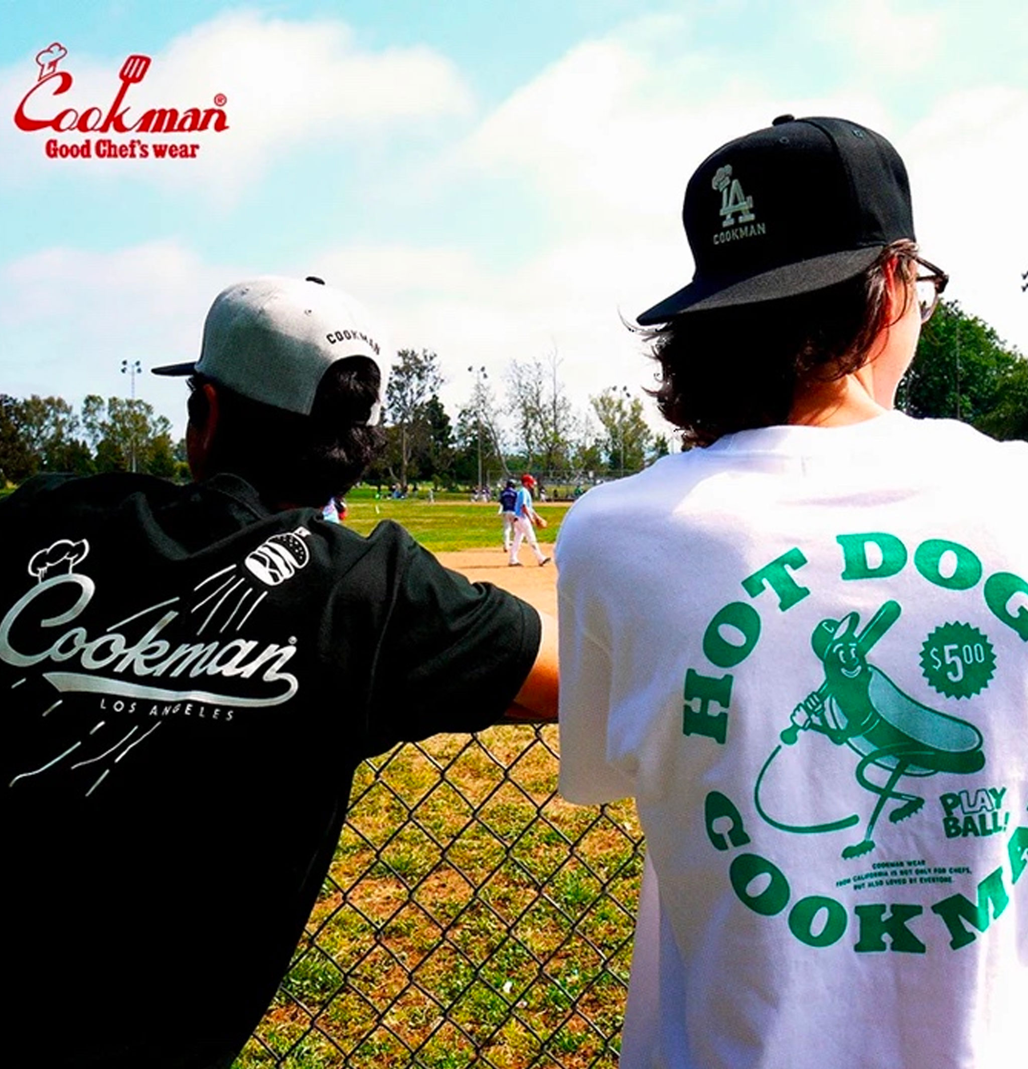 Cookman Tee Shirt Chef Hat LA Black