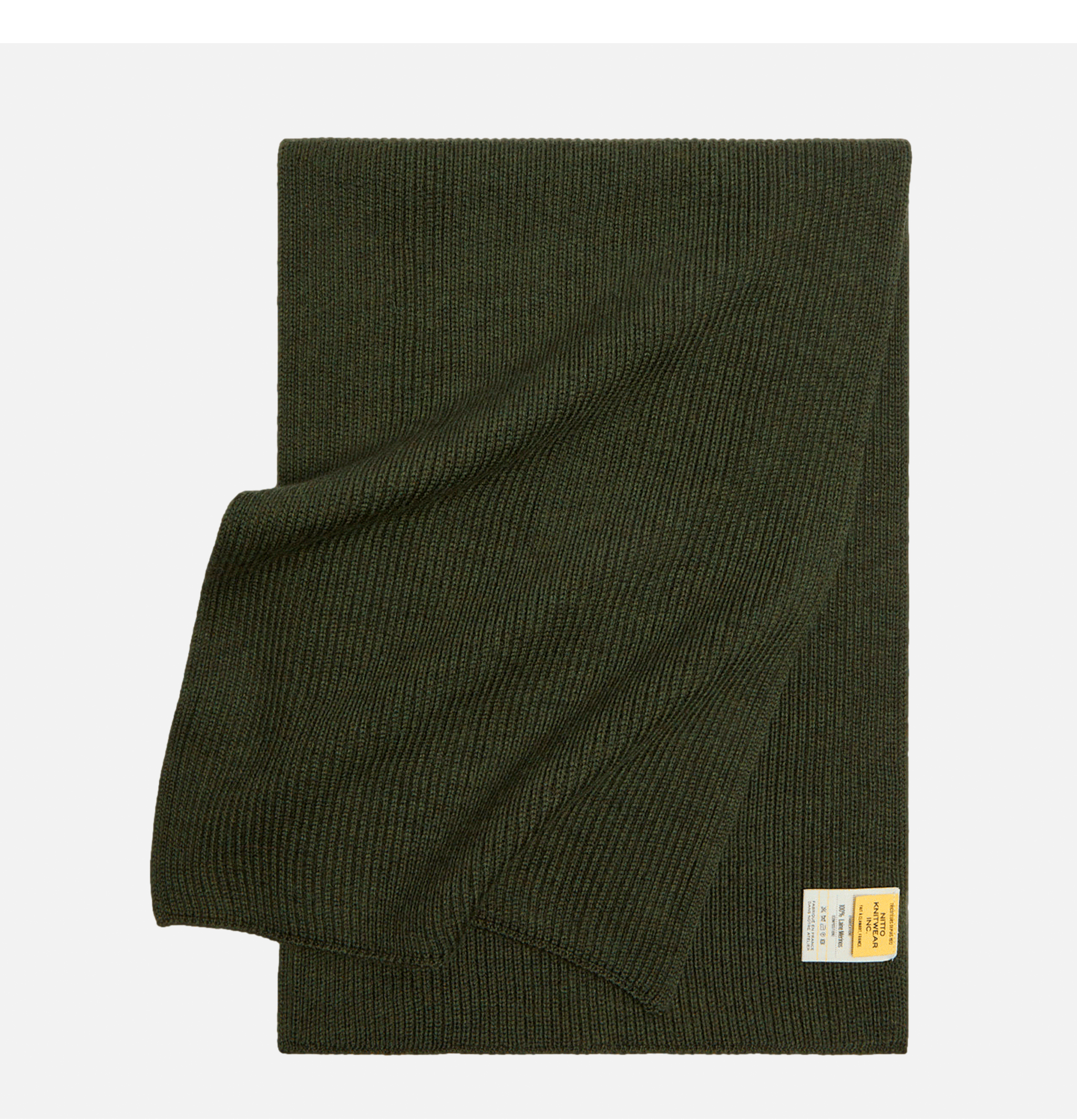 Nitto Knitwear Echarpe Loris Kaki.