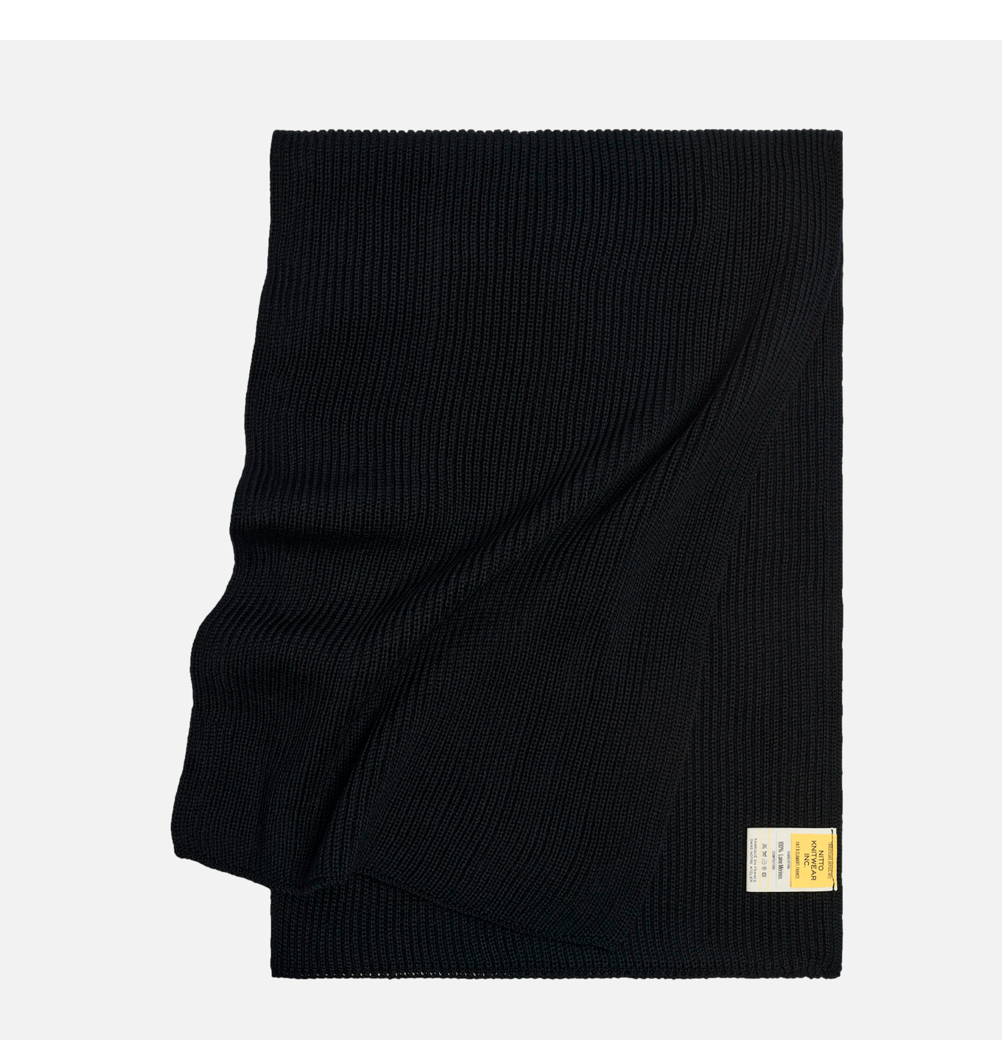 Nitto Knitwear Scarf Loris Black