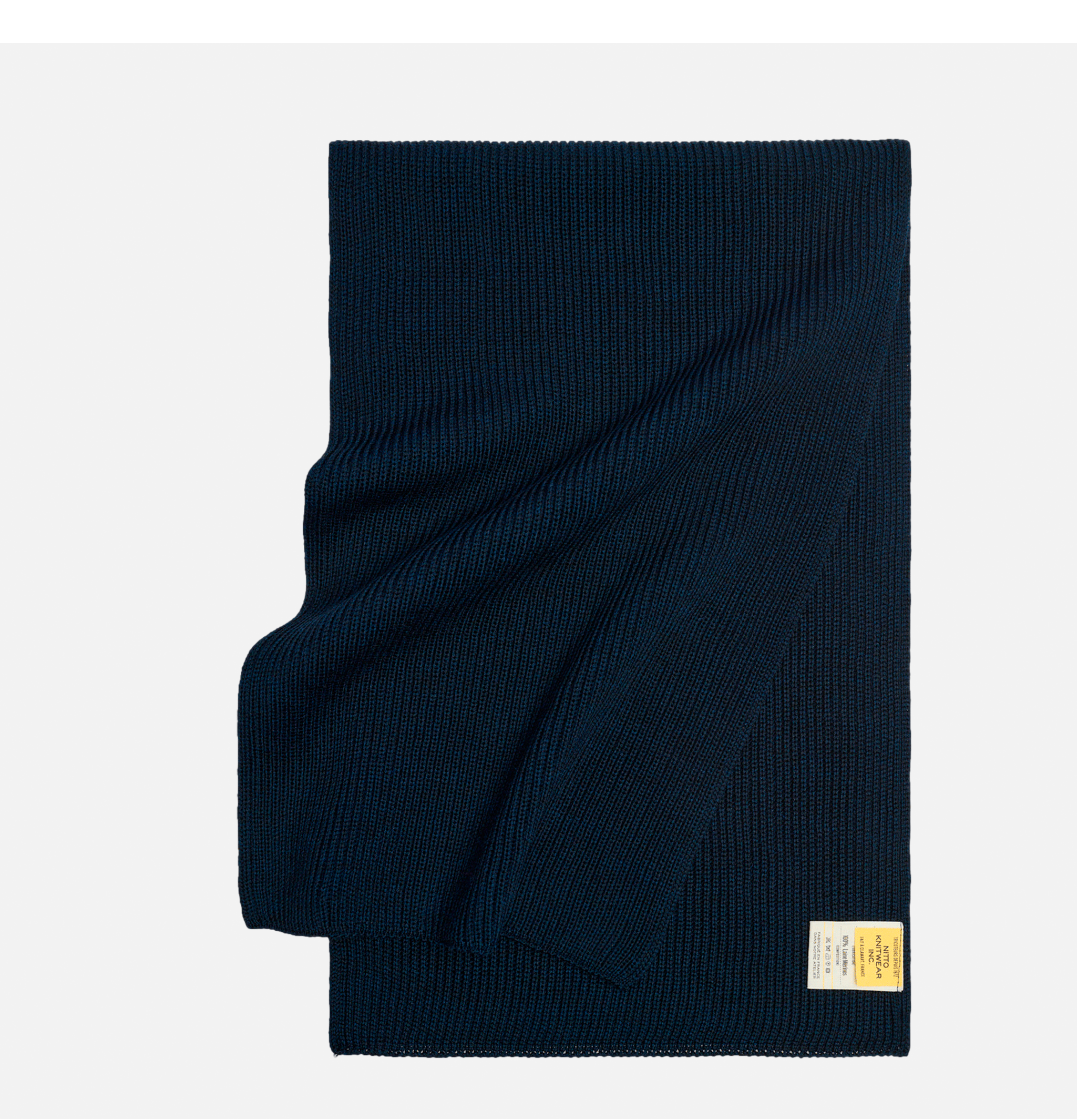 Nitto Knitwear Scarf Loris Marine.