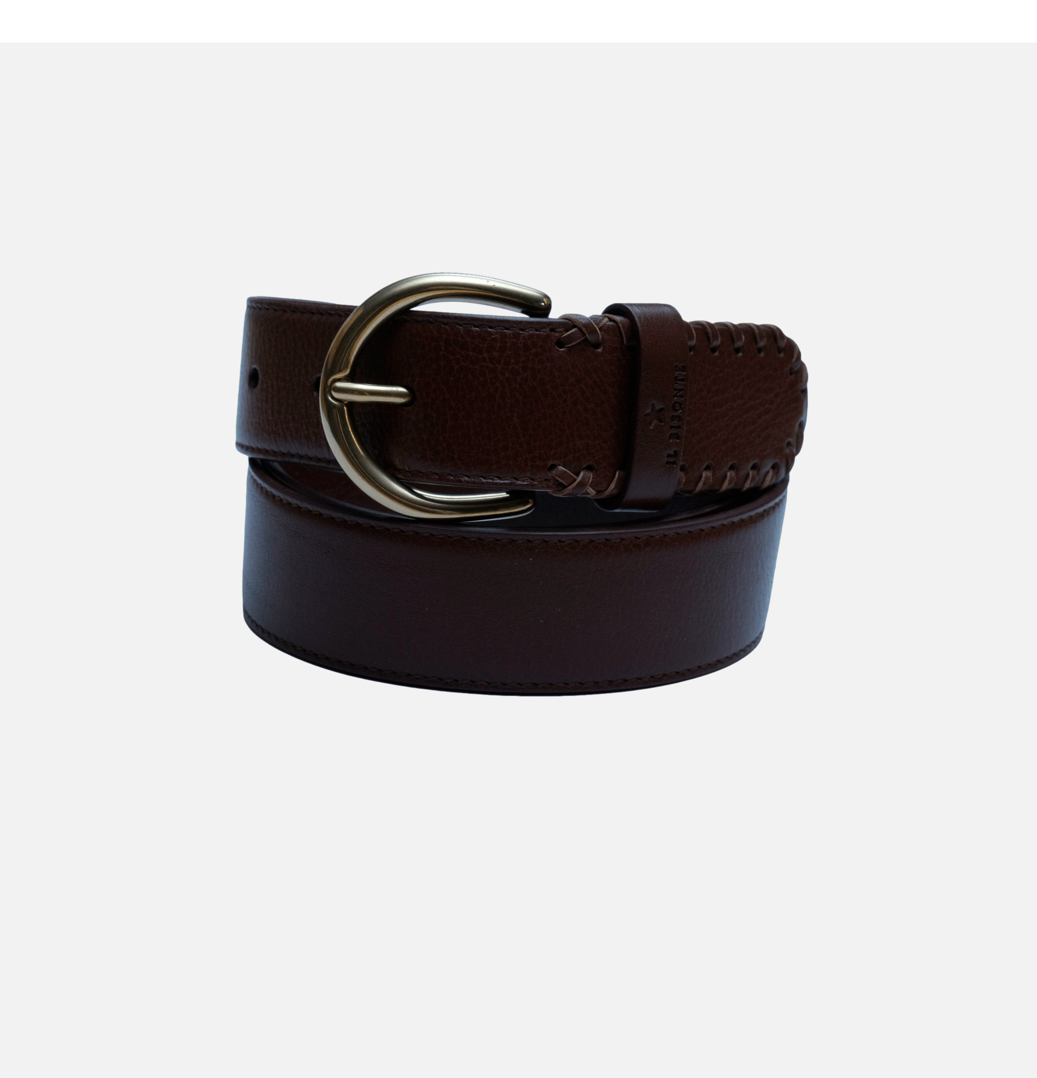 Il Bisonte Belt Braidbelt Brown