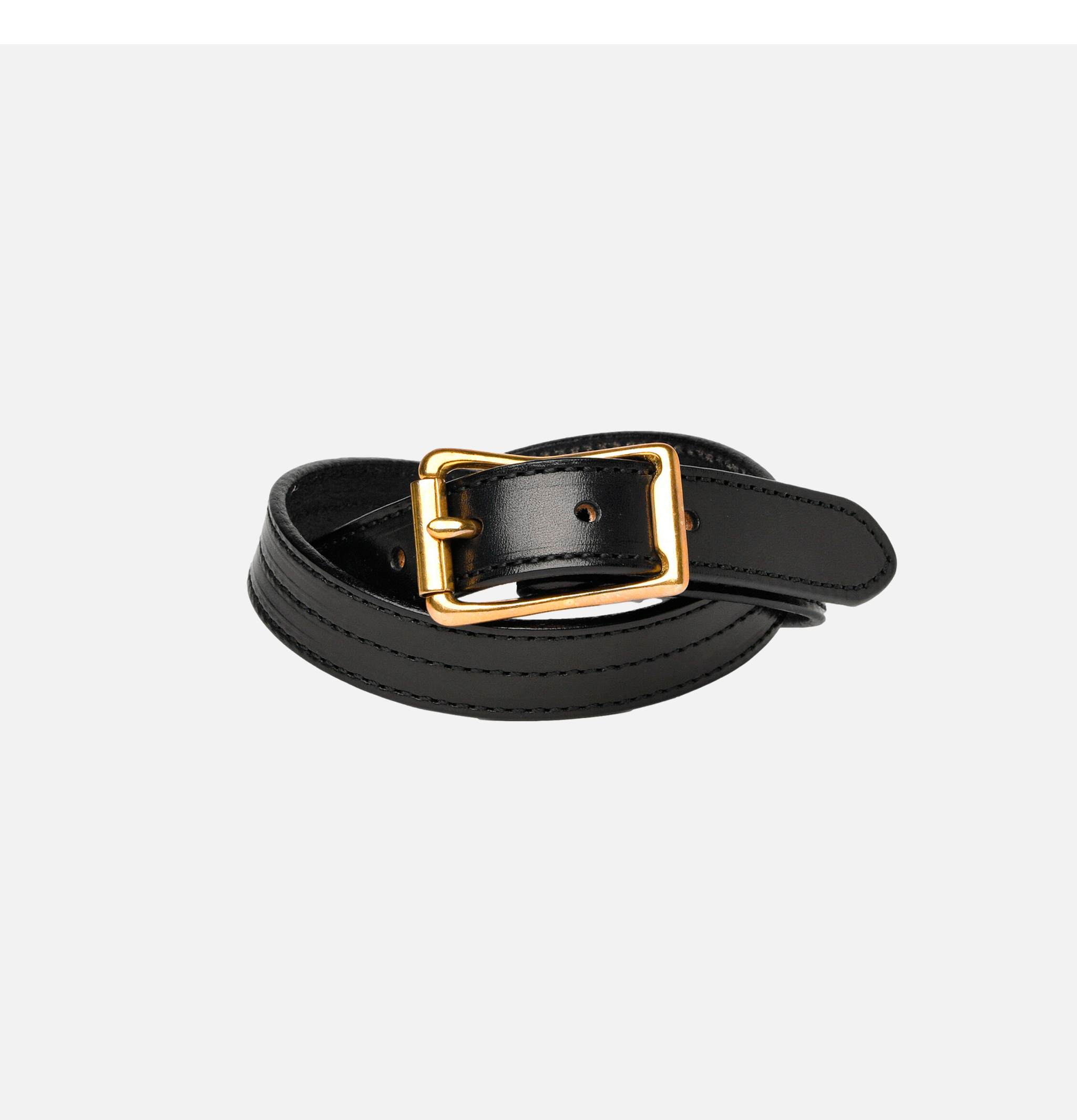 Yuketen Stirrup Leather Belt Black.