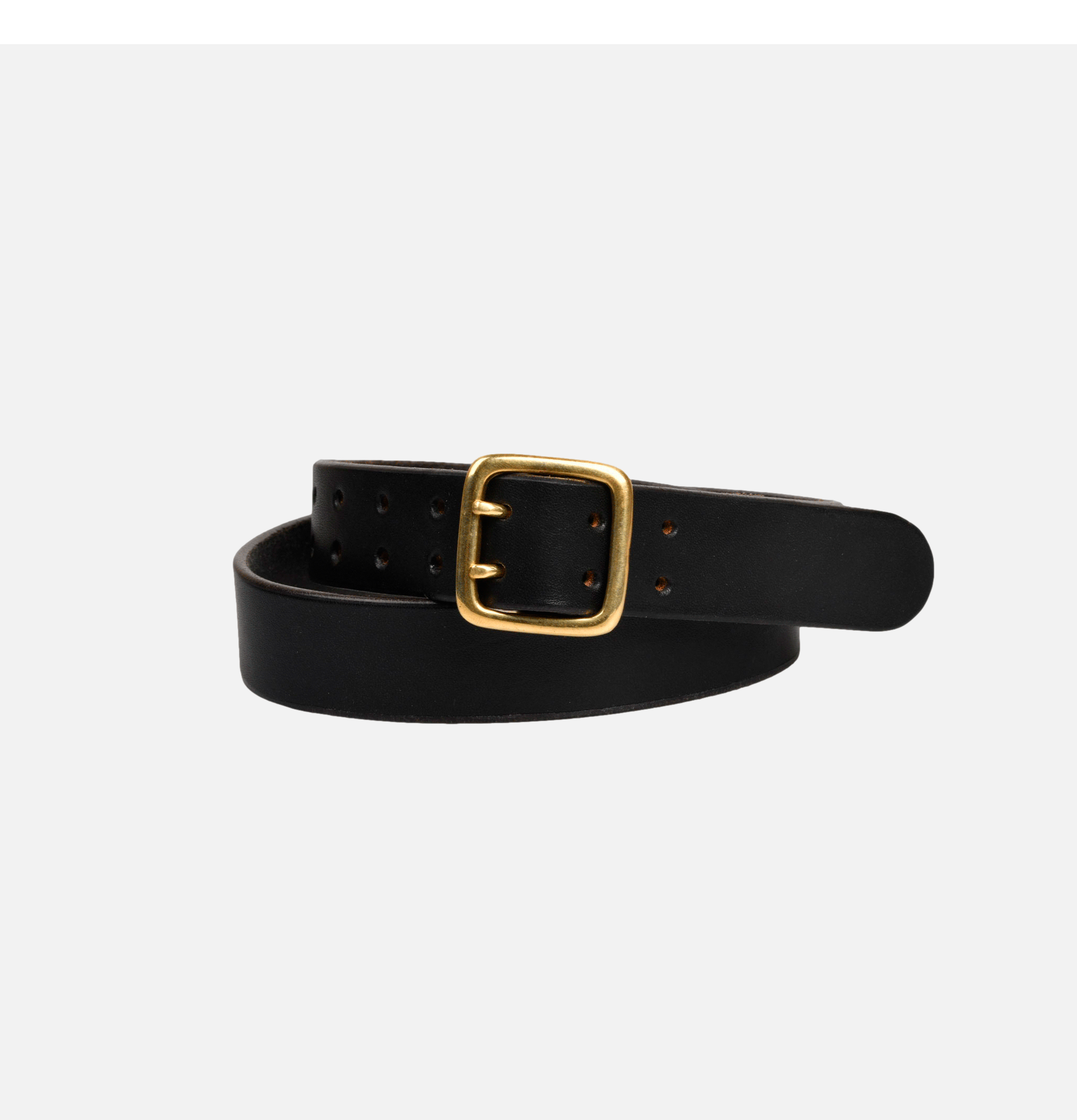 Biff Two Tong Belt Black