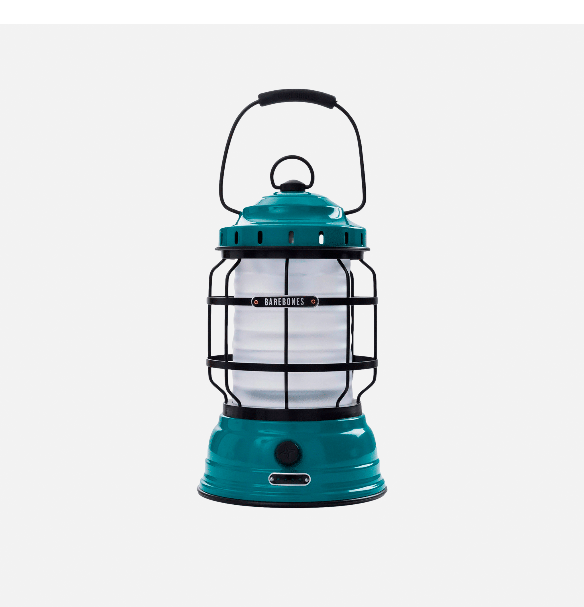 Barebones Forest Teal Lantern