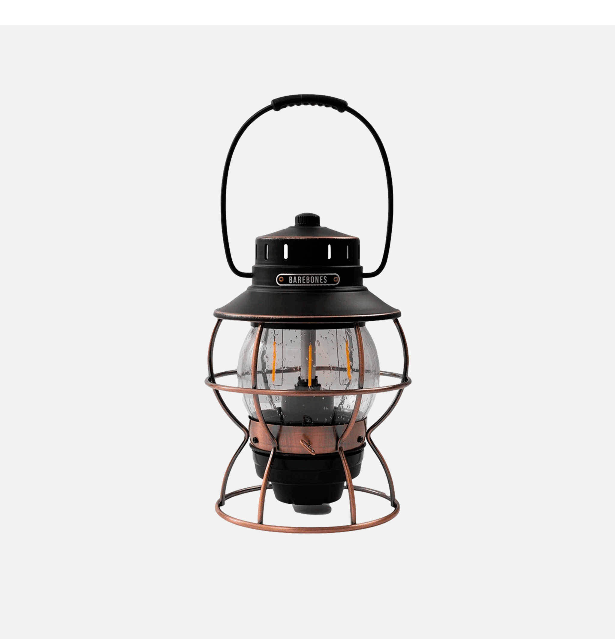 Barebones Lampe Living Railroad Lantern Bronze.