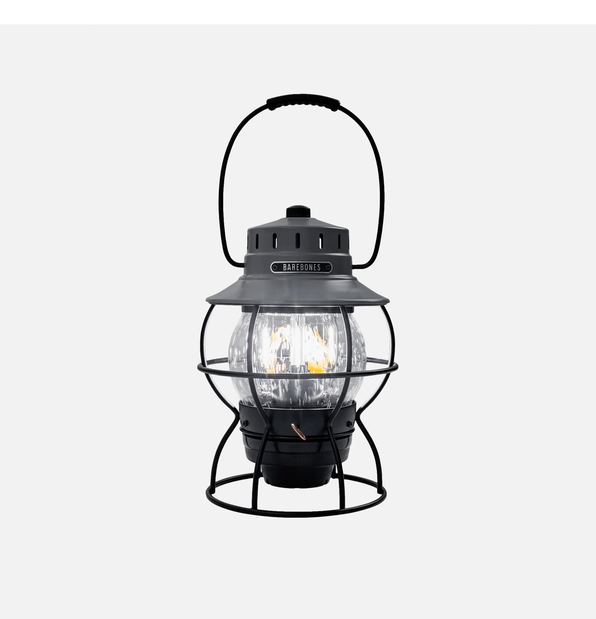 Barebones Lampe Railroad Grey