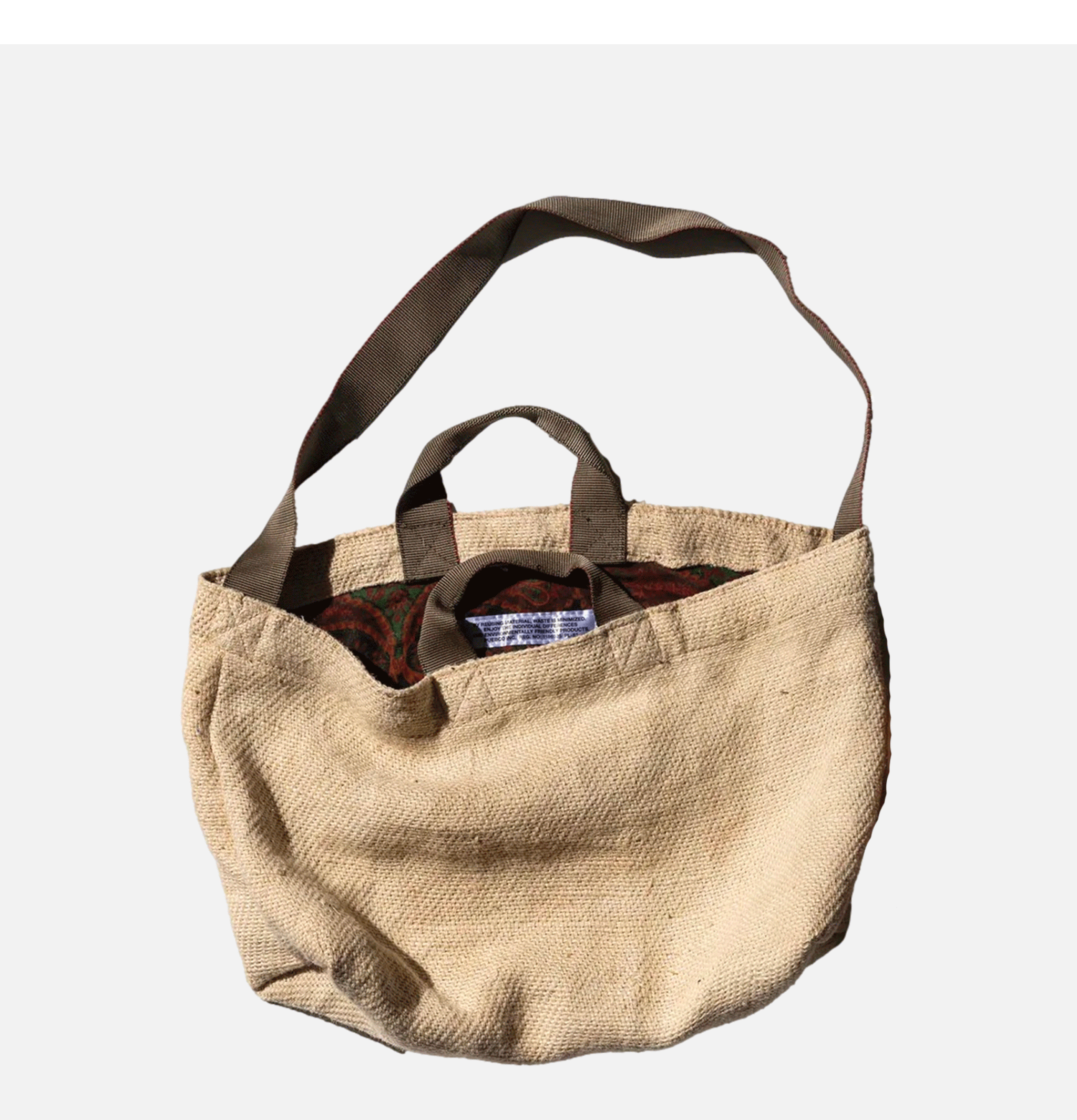 Puebco Shoulder Bag Jute Grain