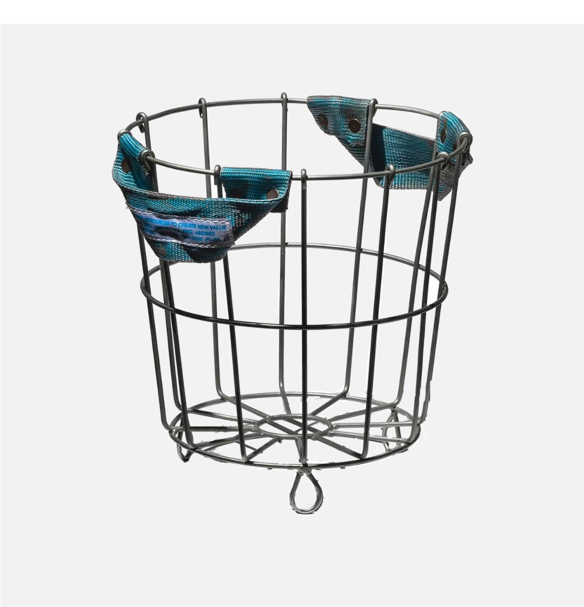 Puebco Belt Handle Round Basket