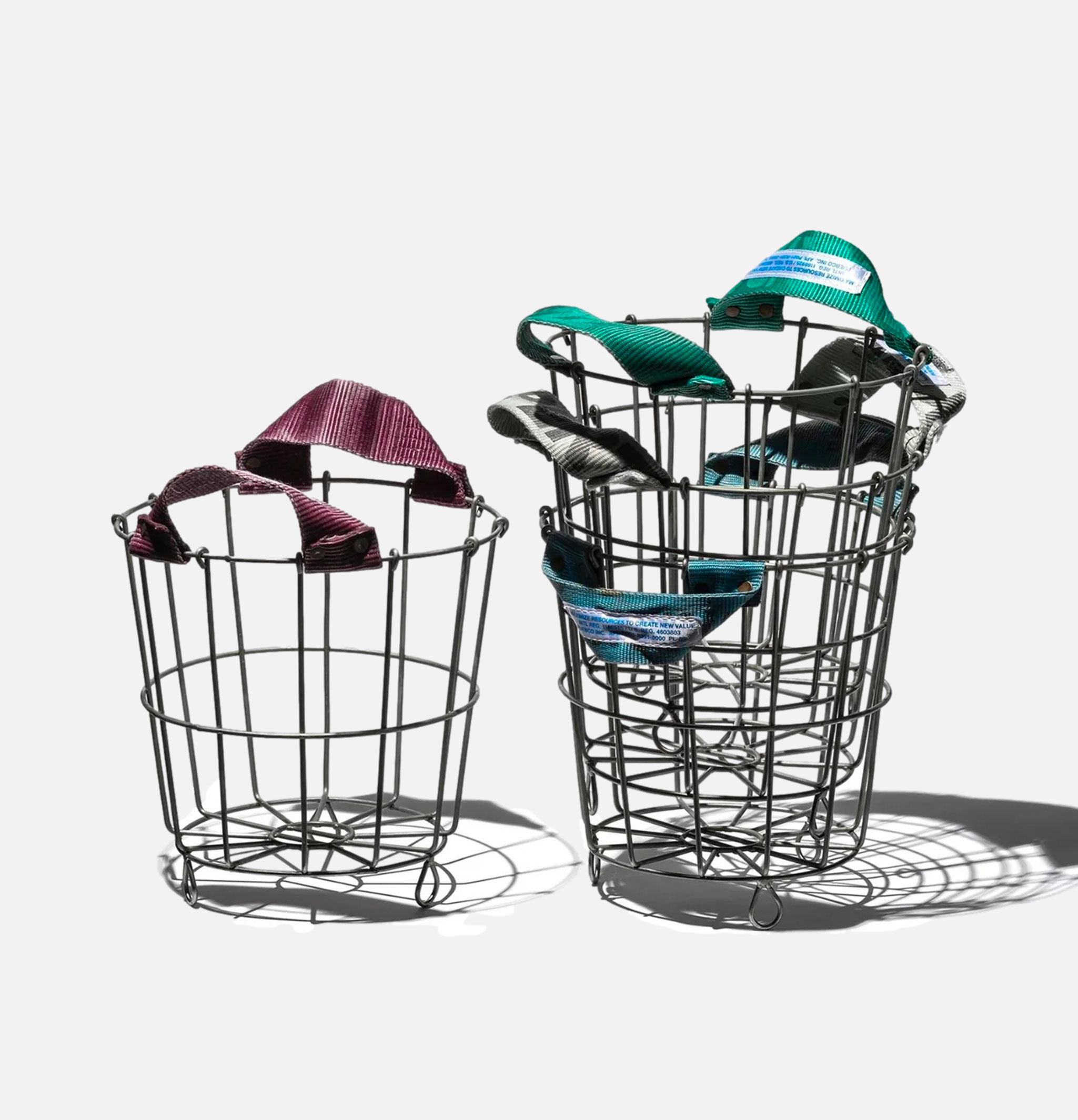 Puebco Belt Handle Round Basket